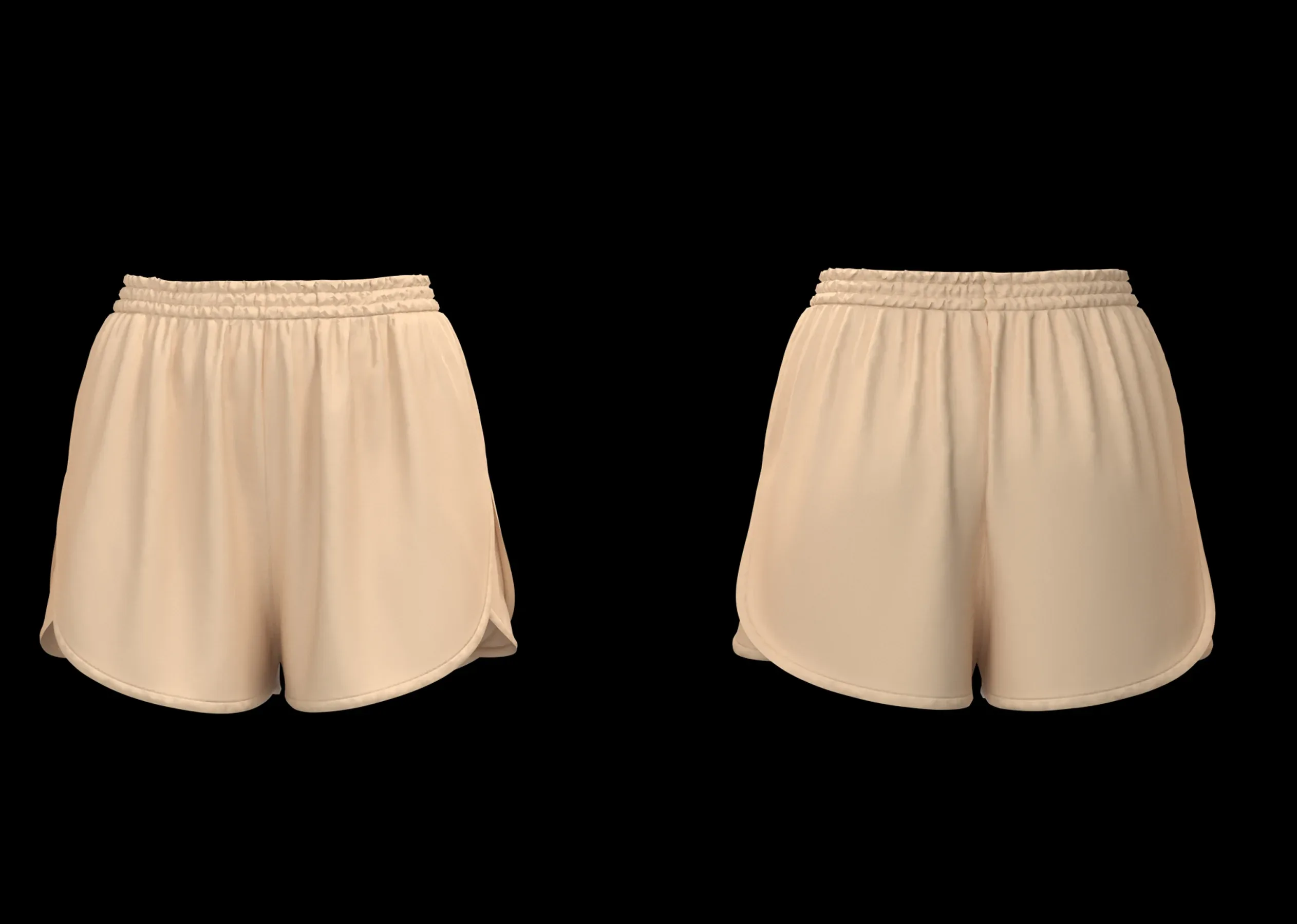 16 Women's Shorts+ Zprj +Obj + Fbx