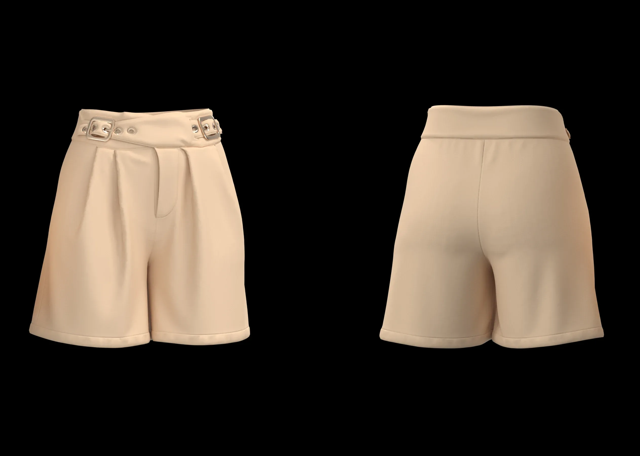 16 Women's Shorts+ Zprj +Obj + Fbx