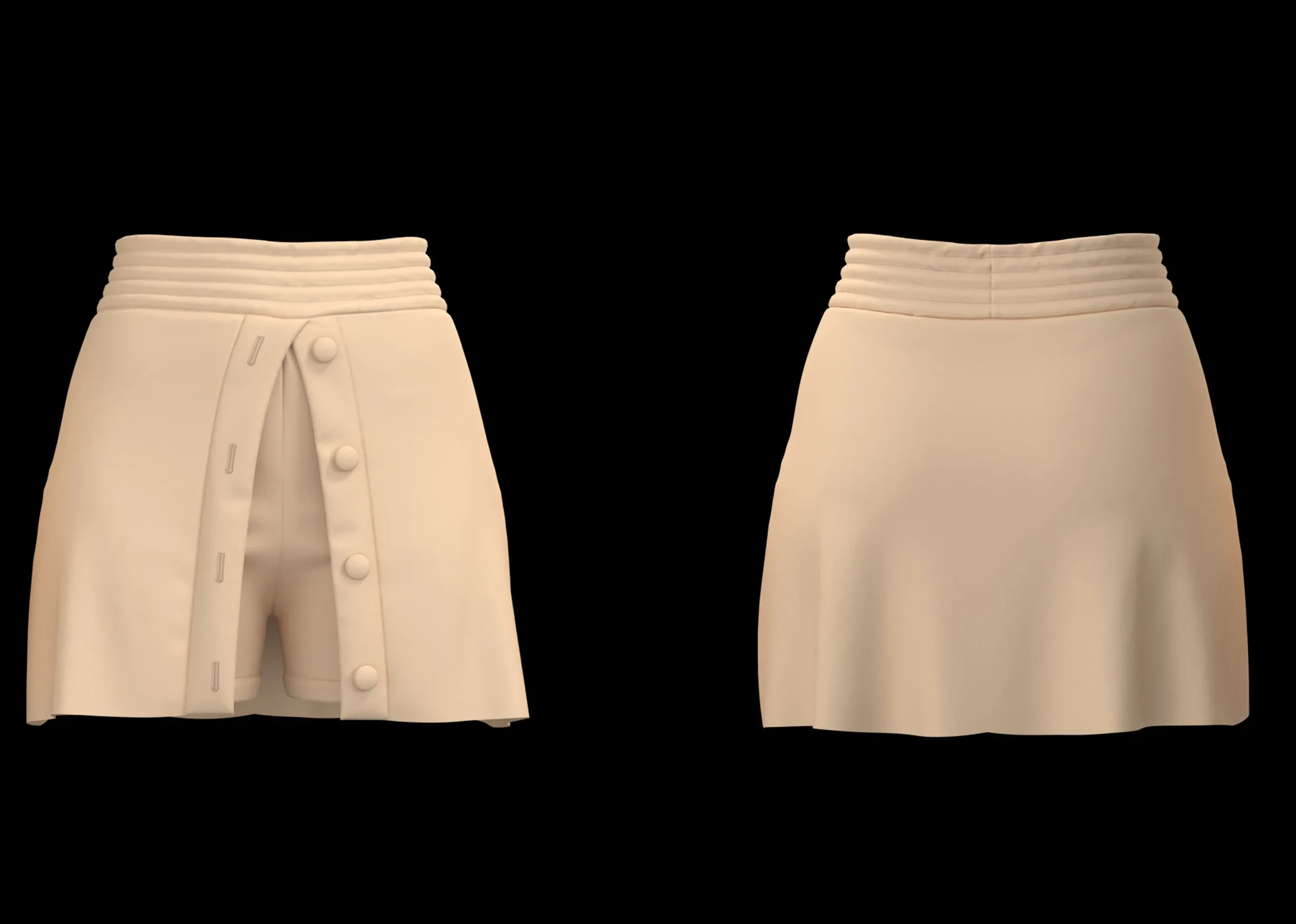 16 Women's Shorts+ Zprj +Obj + Fbx