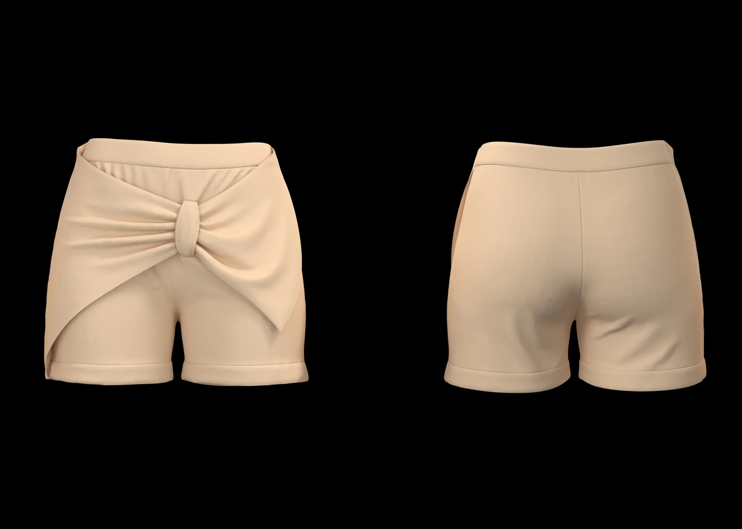 16 Women's Shorts+ Zprj +Obj + Fbx