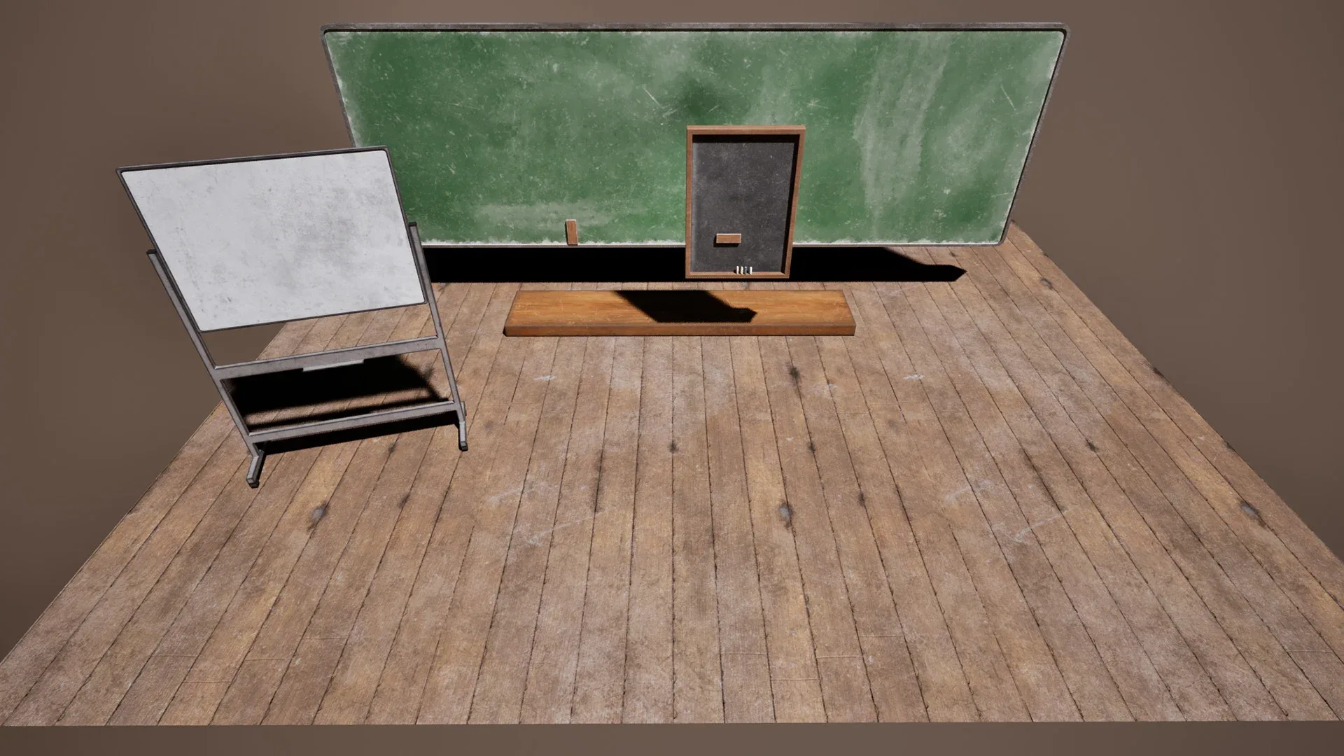 Abandoned classroom