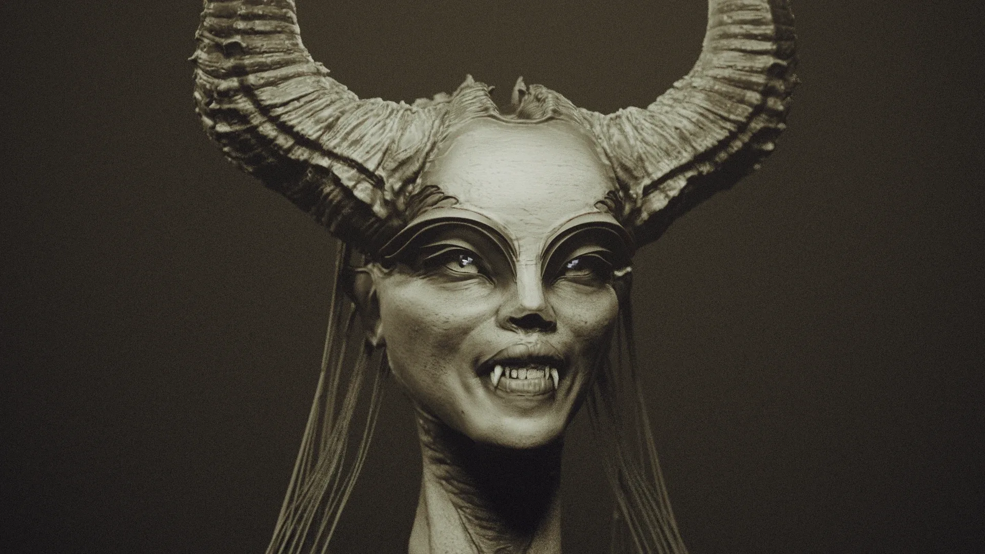 DEMONESS part 1: 50 Heads with Blendshapes