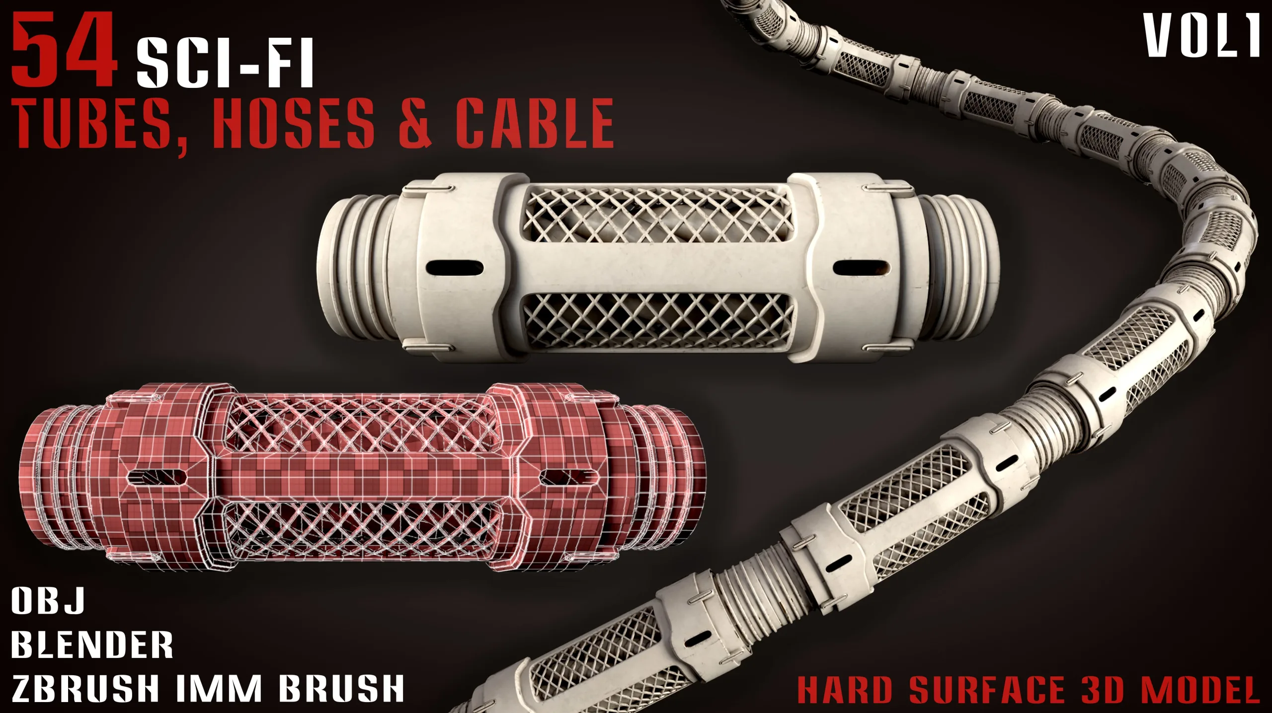 54 Sci-Fi Tubes, Hoses and Cables - vol1