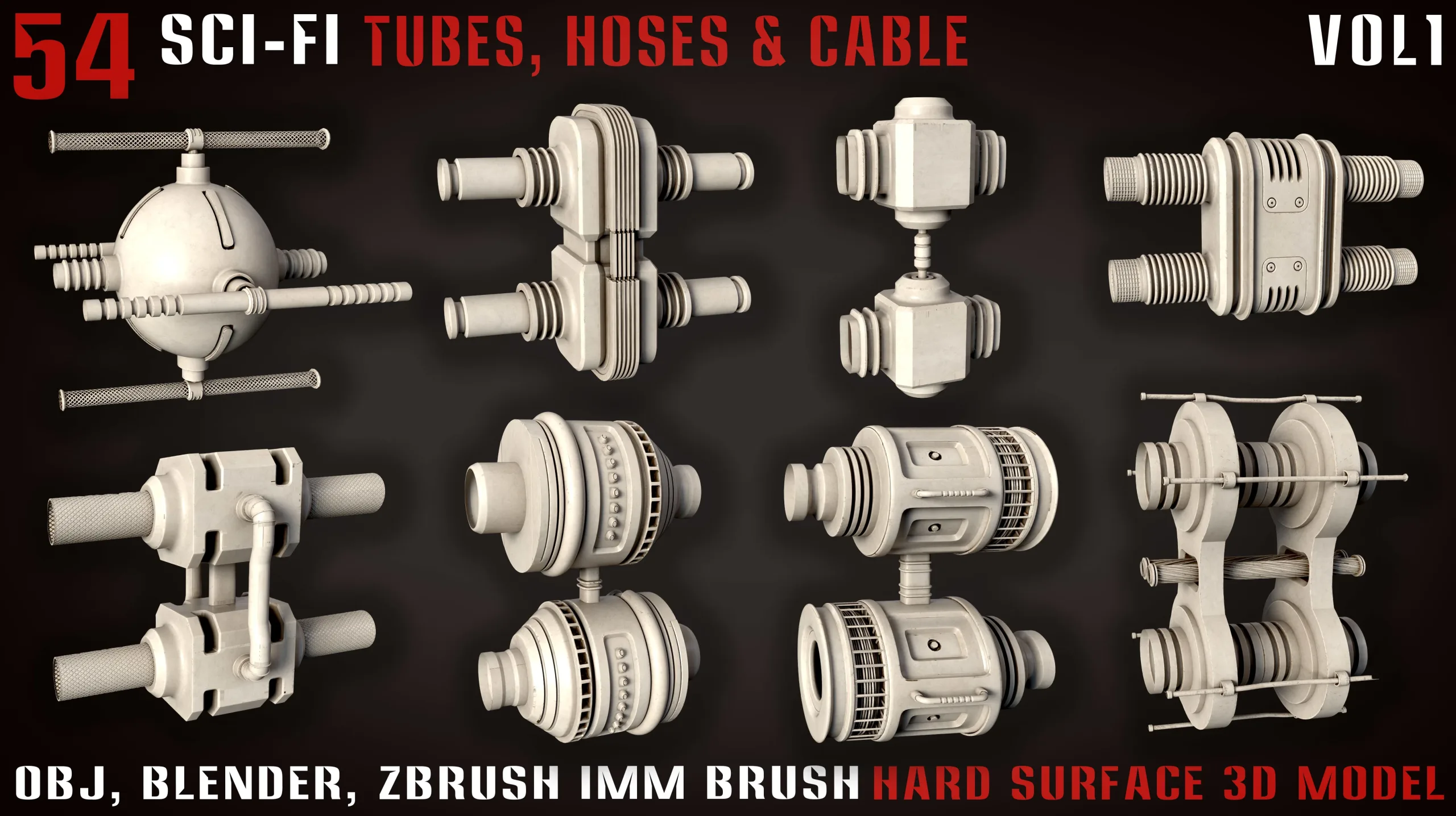 54 Sci-Fi Tubes, Hoses and Cables - vol1