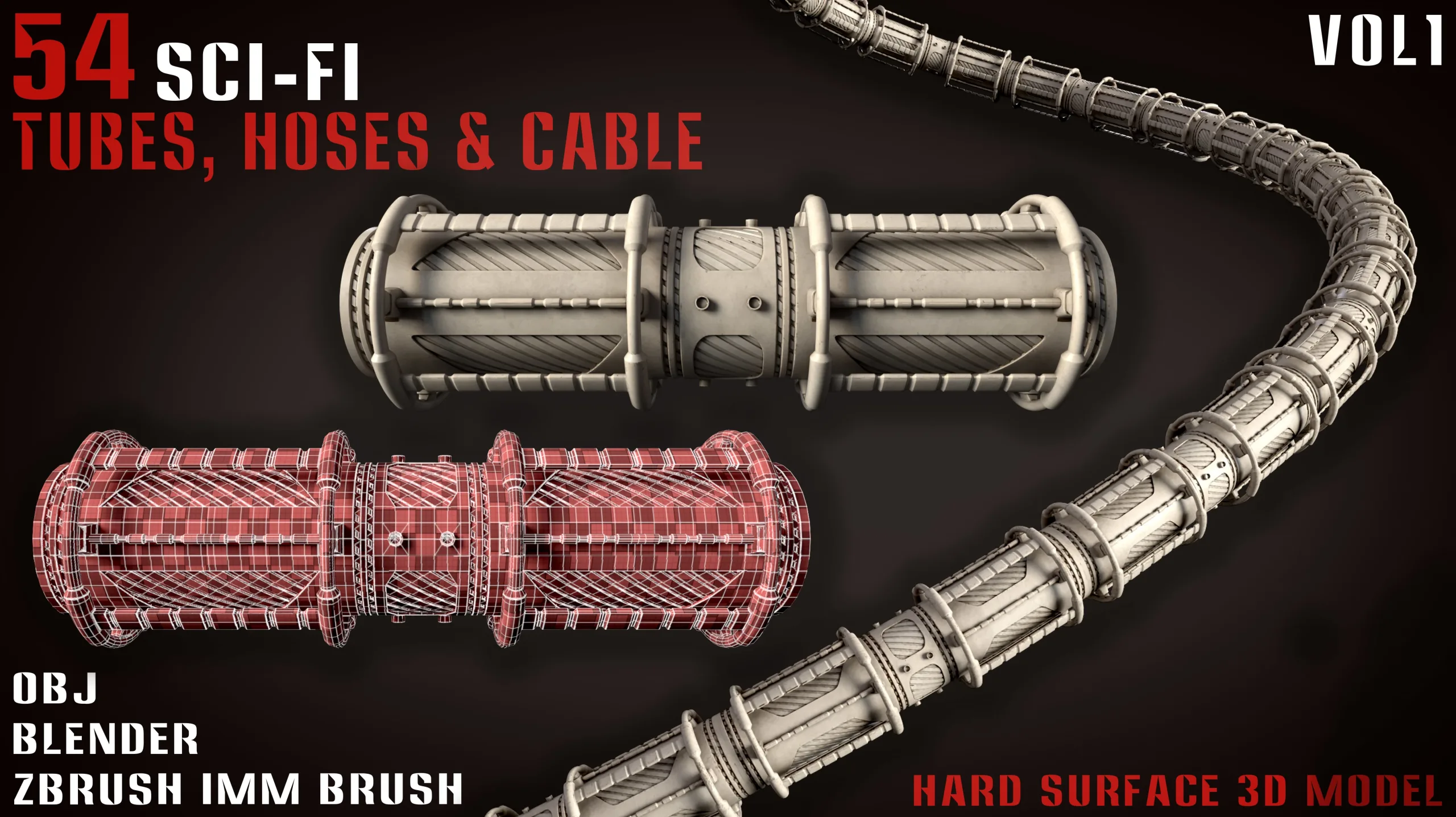 54 Sci-Fi Tubes, Hoses and Cables - vol1