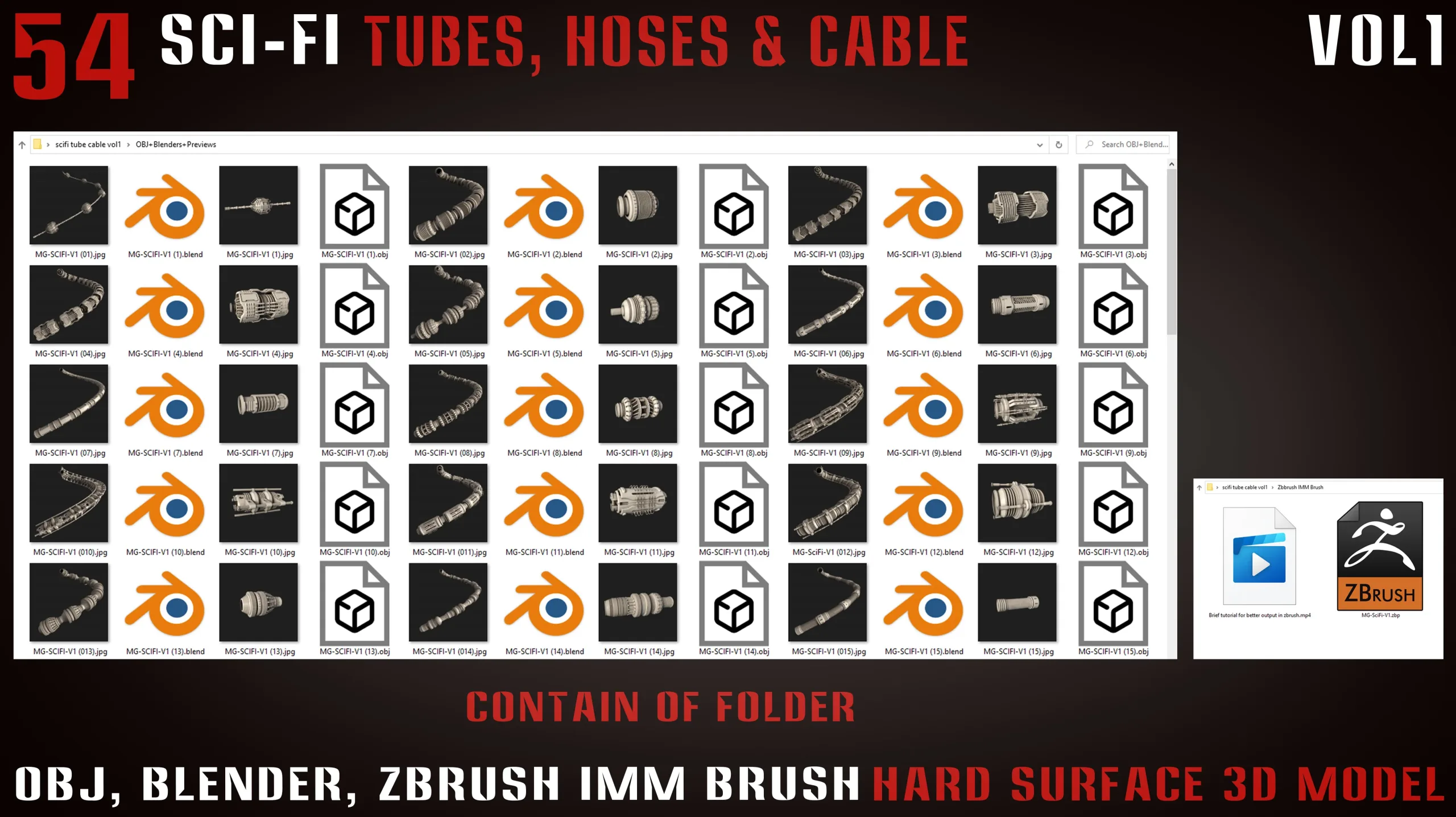 54 Sci-Fi Tubes, Hoses and Cables - vol1