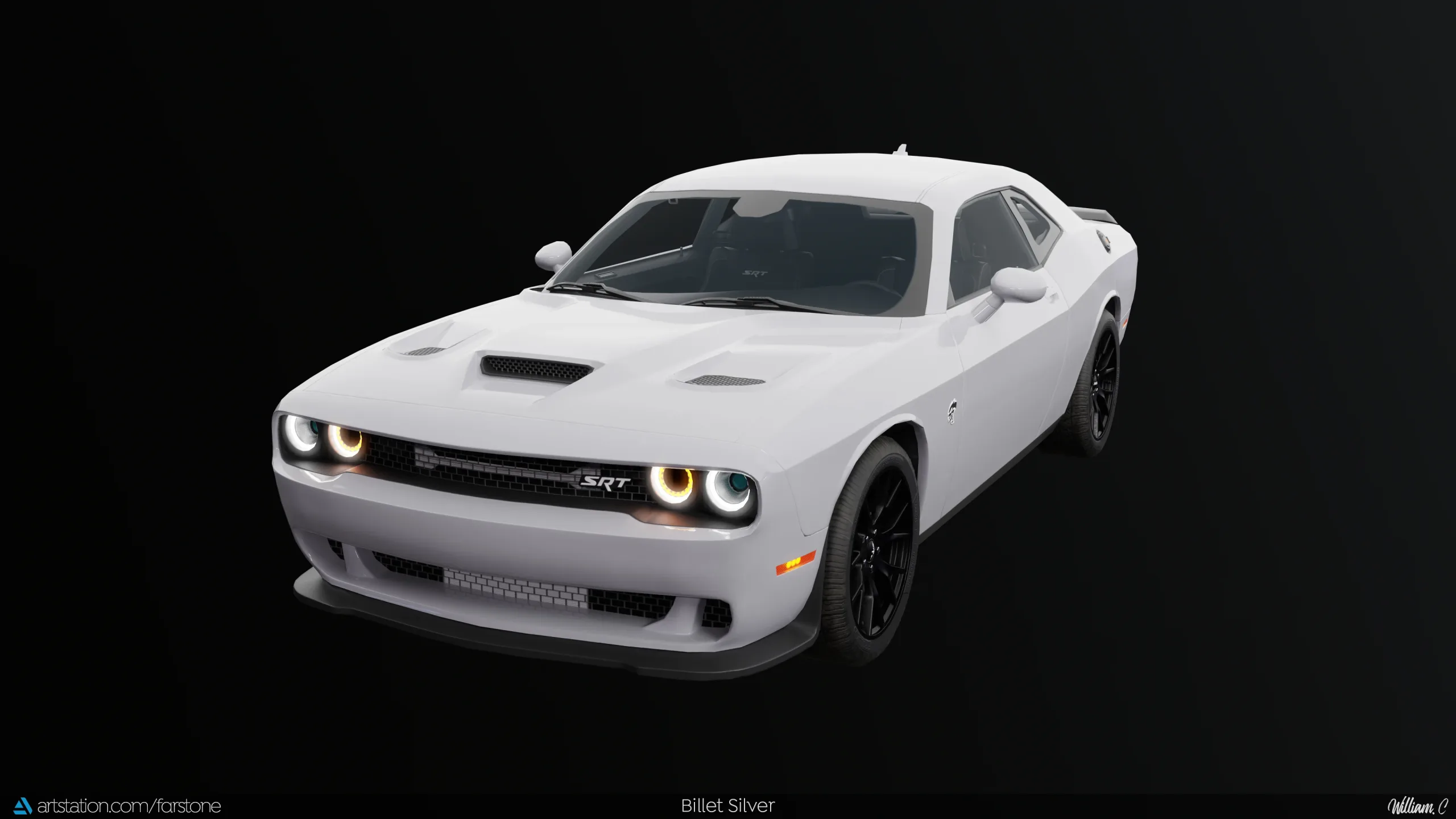 Dodge Challenger Hellcat 2016 SRT + Engine Sounds (PBR - Vehicle)