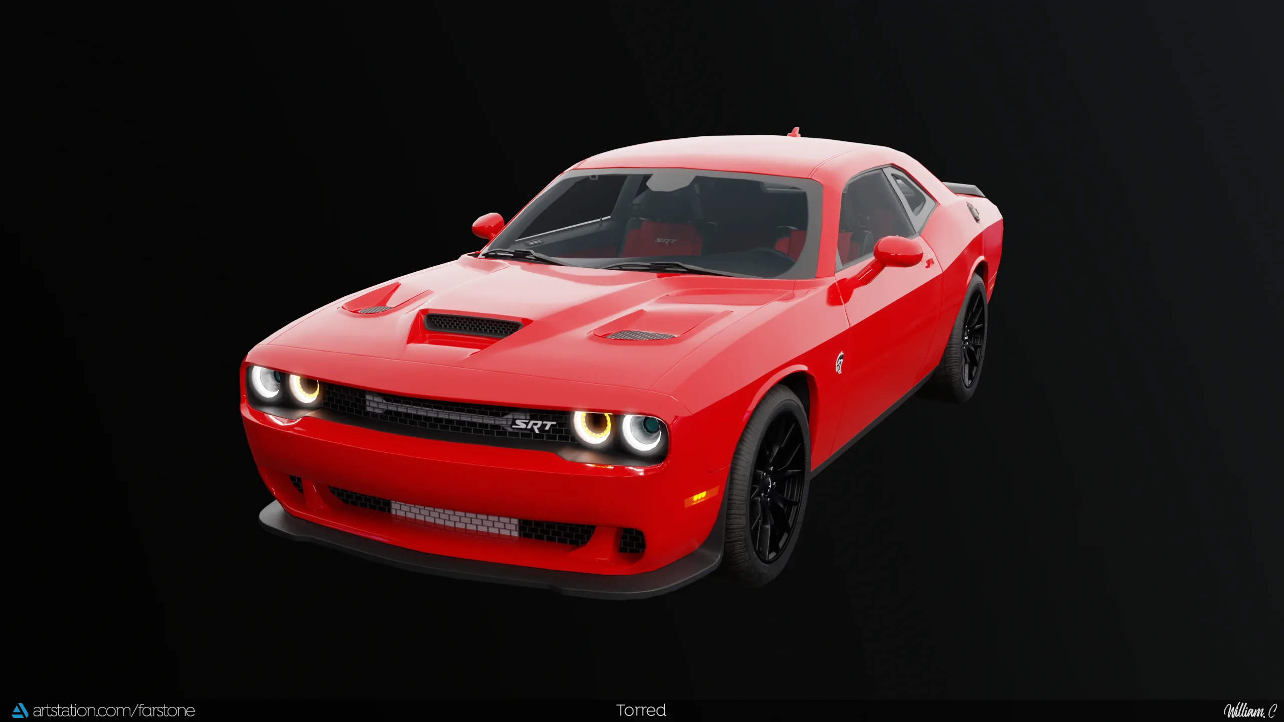 Dodge Challenger Hellcat 2016 SRT + Engine Sounds (PBR - Vehicle)