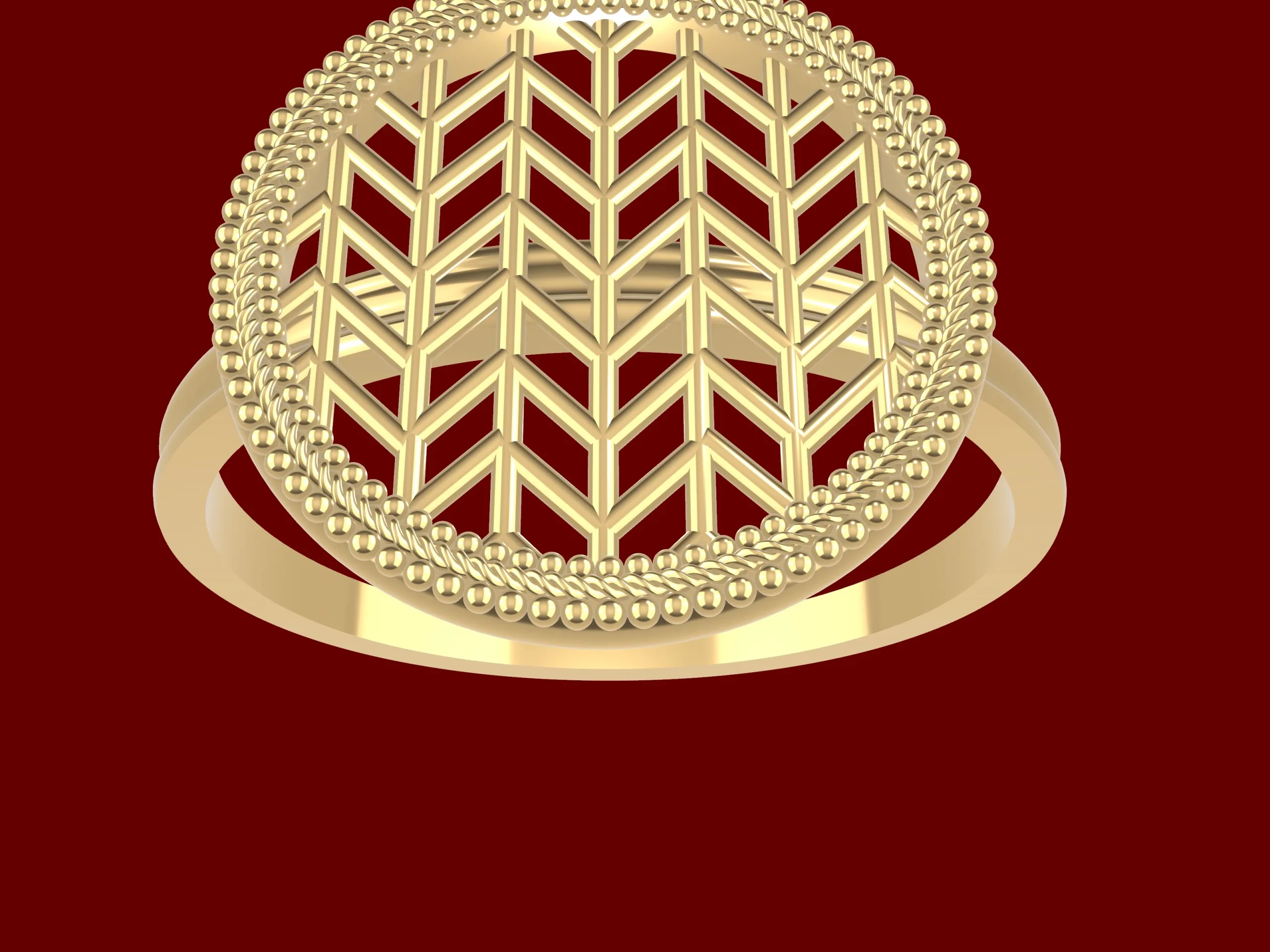 Art deco Contemporary Earrings and Ring Set