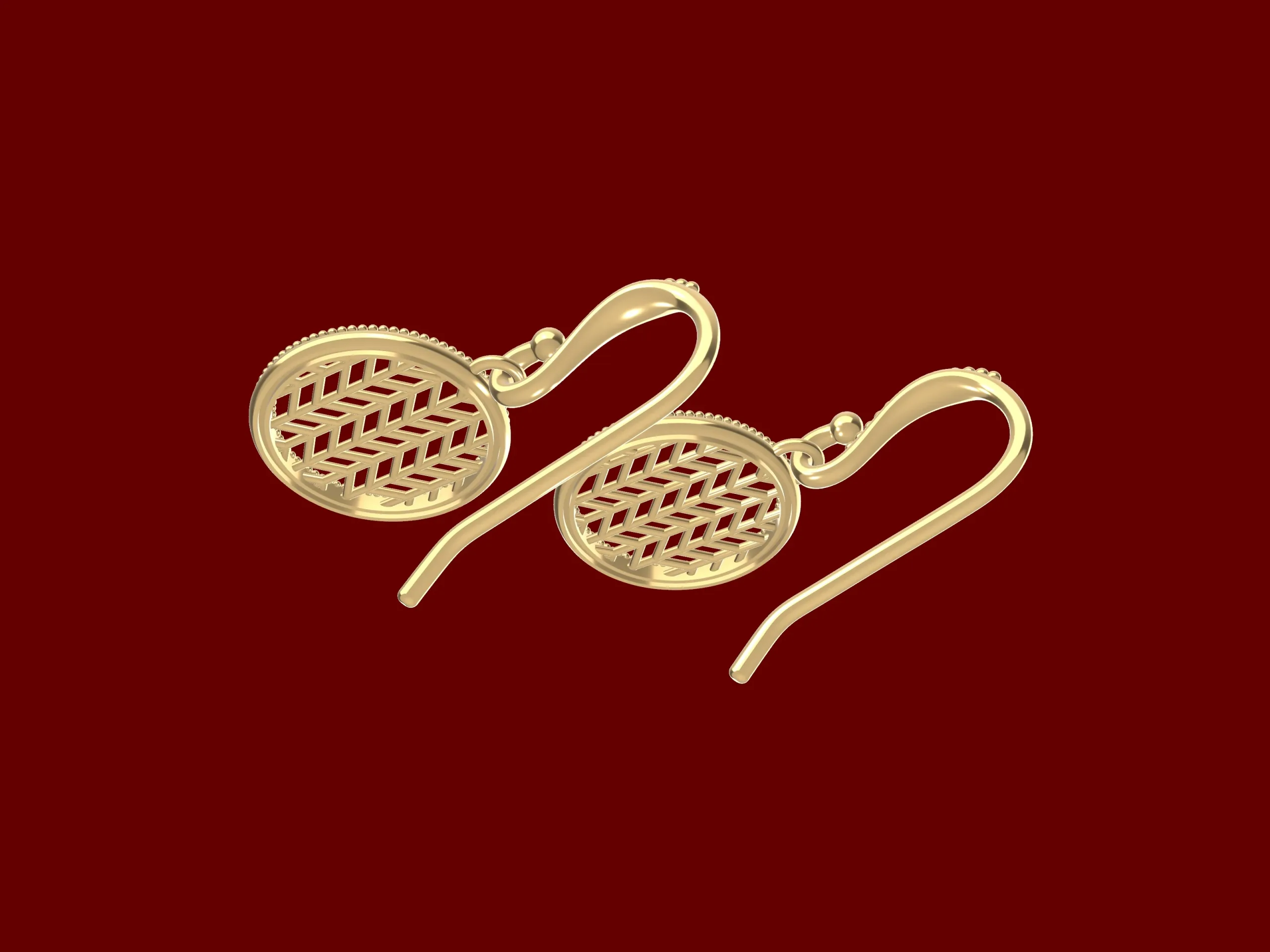 Art deco Contemporary Earrings and Ring Set