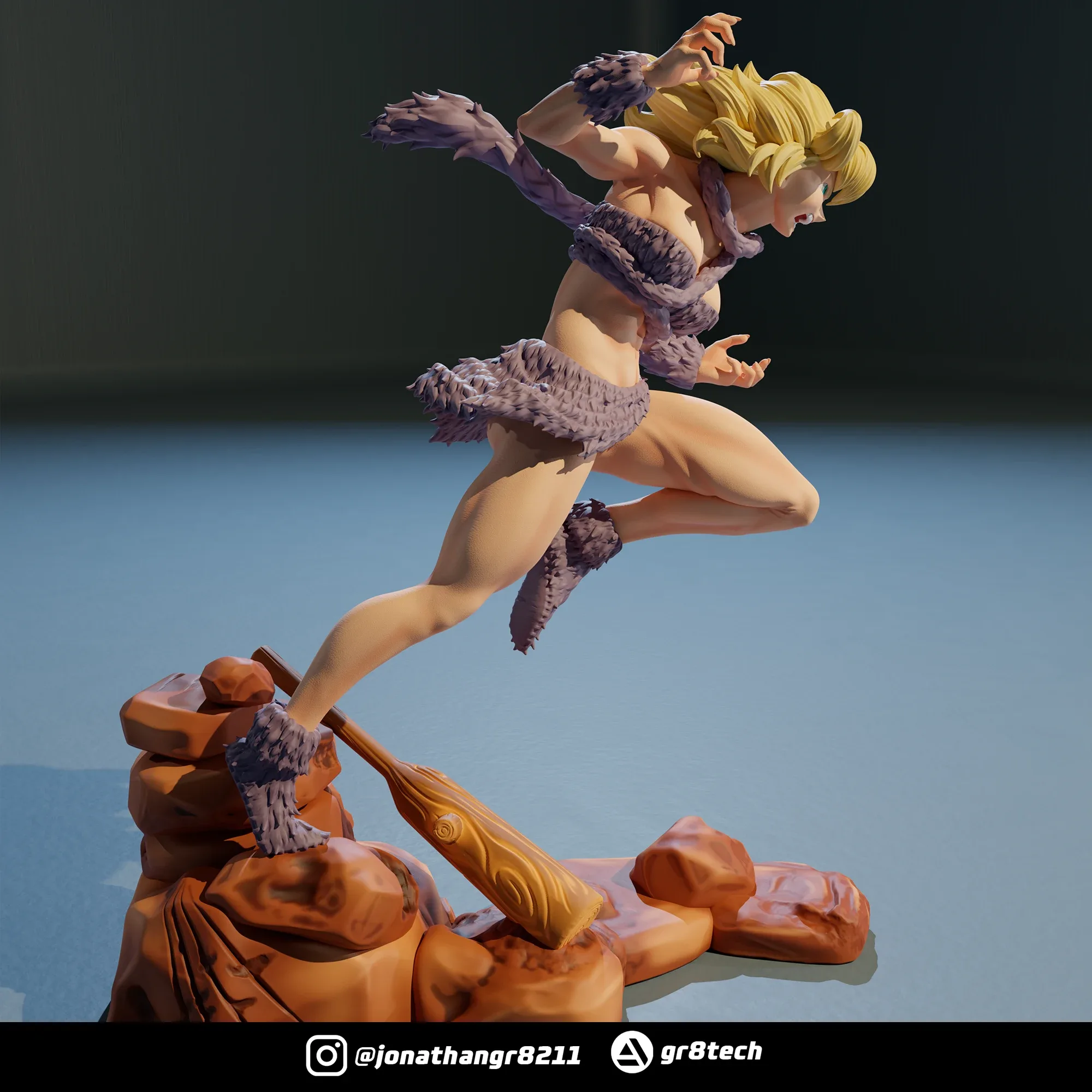 Ayla Chrono Trigger 3D print FlippedNormals
