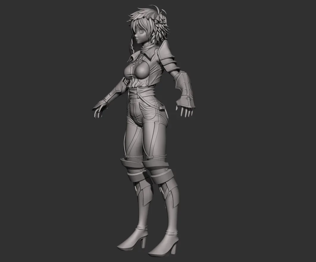 Alice - Original Character Low-poly 3D model