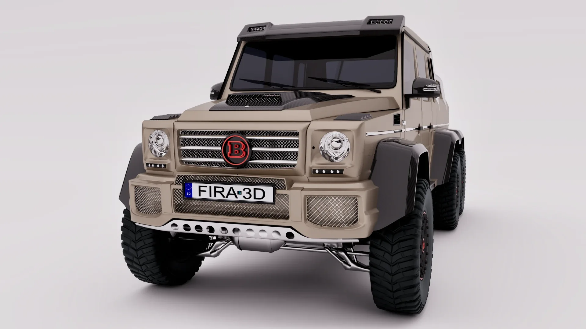 Mercedes G63 Brabus 6x6 2015 (Rigged)