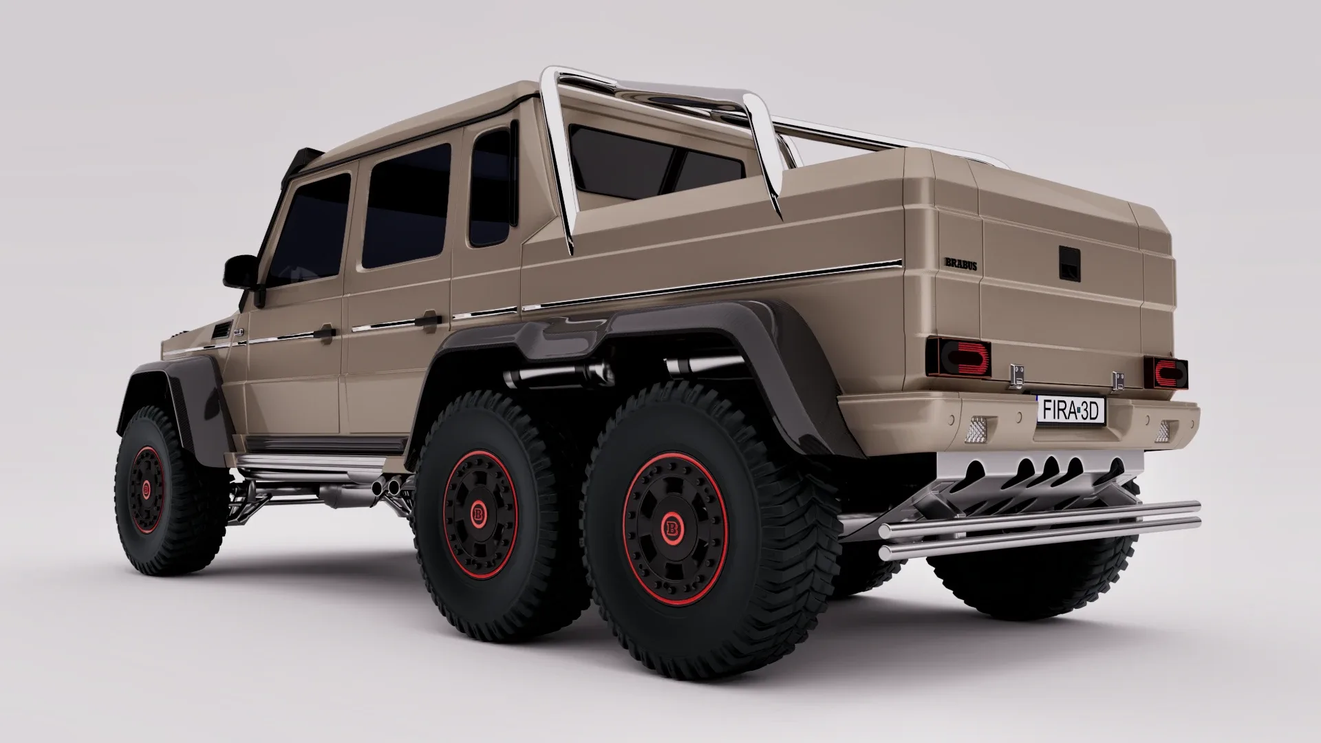 Mercedes G63 Brabus 6x6 2015 (Rigged)