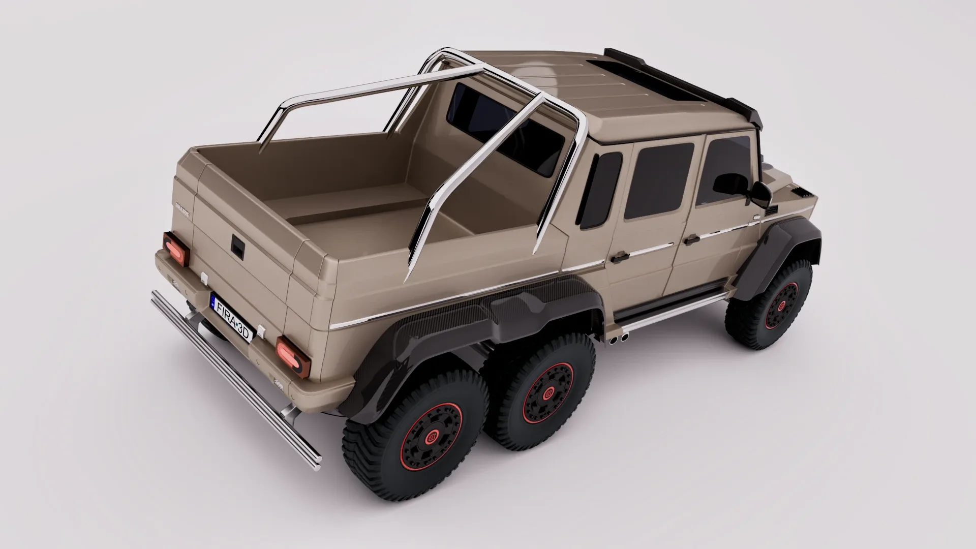 Mercedes G63 Brabus 6x6 2015 (Rigged)