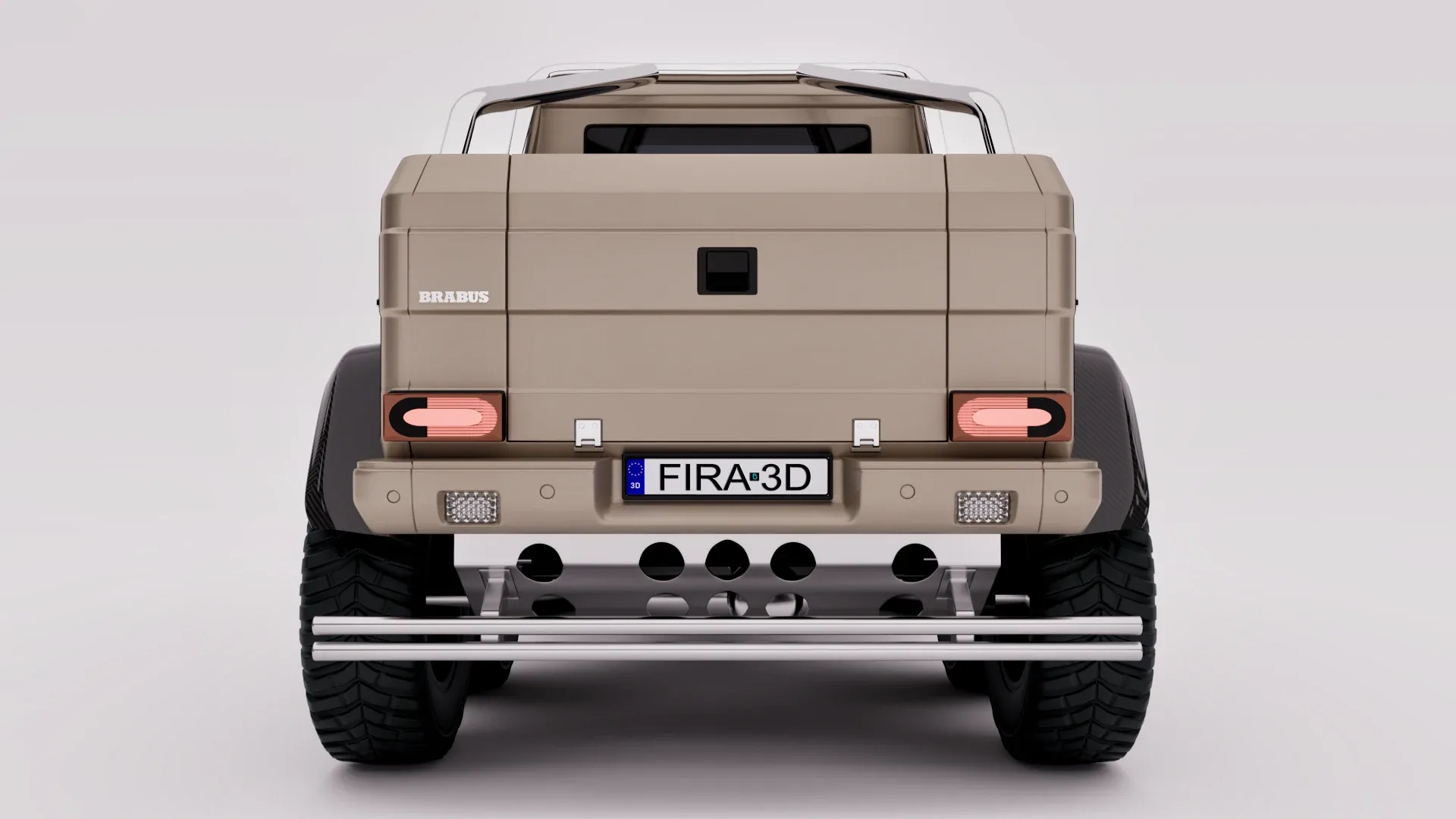 Mercedes G63 Brabus 6x6 2015 (Rigged)