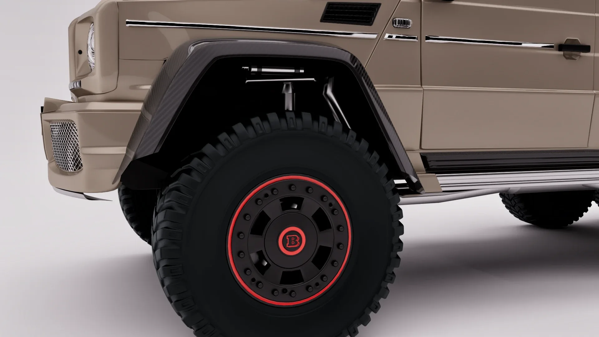 Mercedes G63 Brabus 6x6 2015 (Rigged)