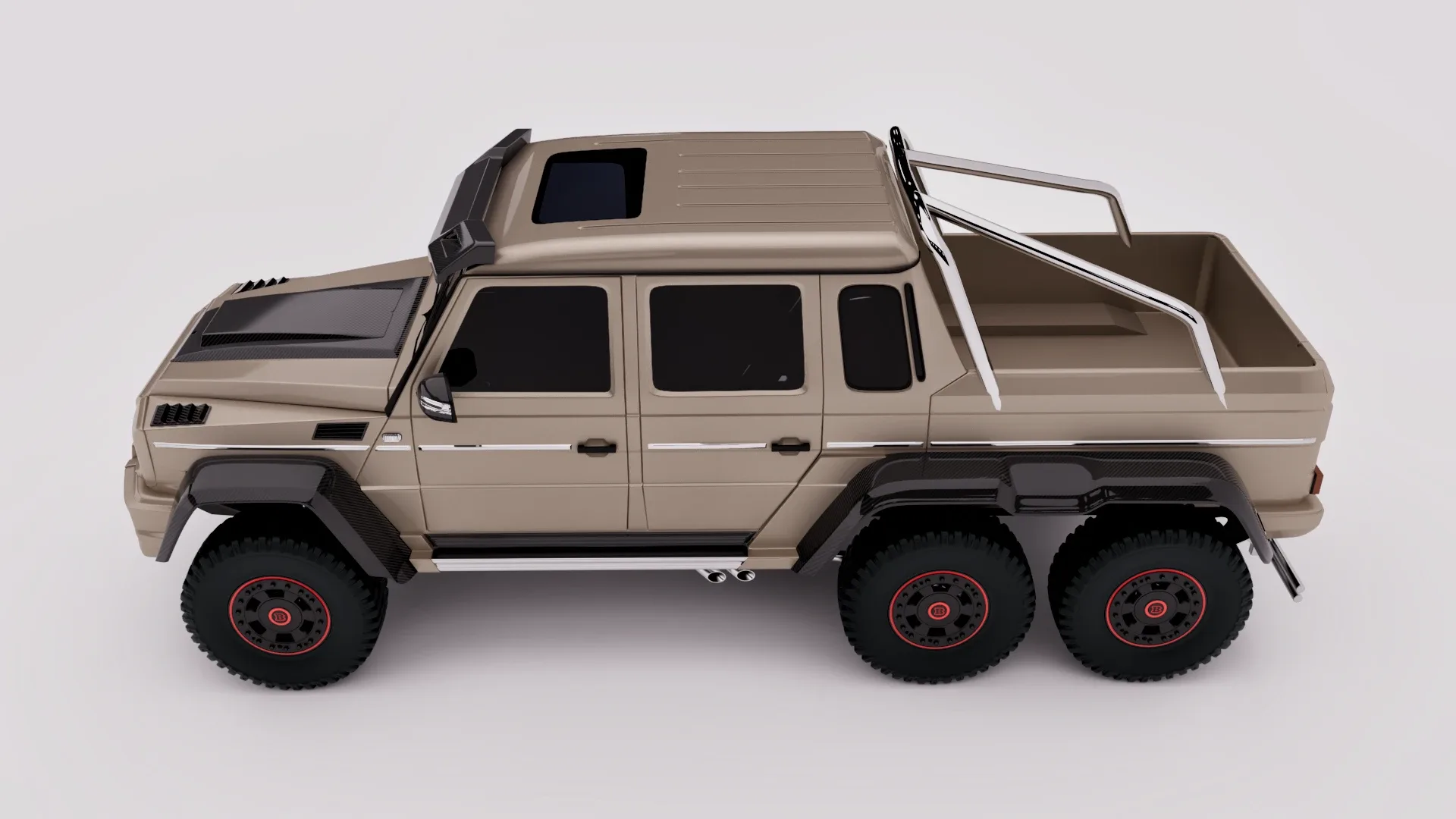 Mercedes G63 Brabus 6x6 2015 (Rigged)