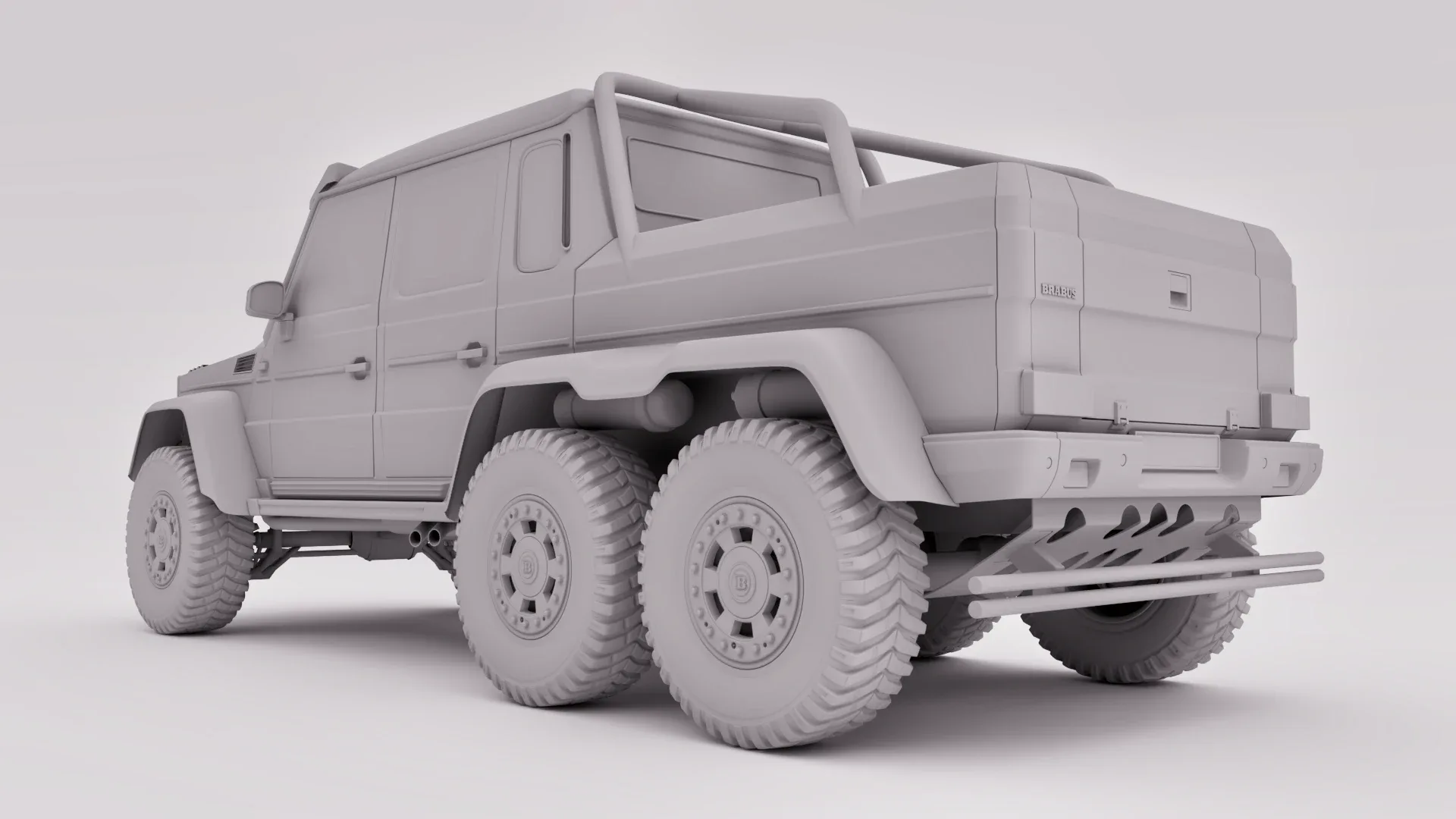 Mercedes G63 Brabus 6x6 2015 (Rigged)