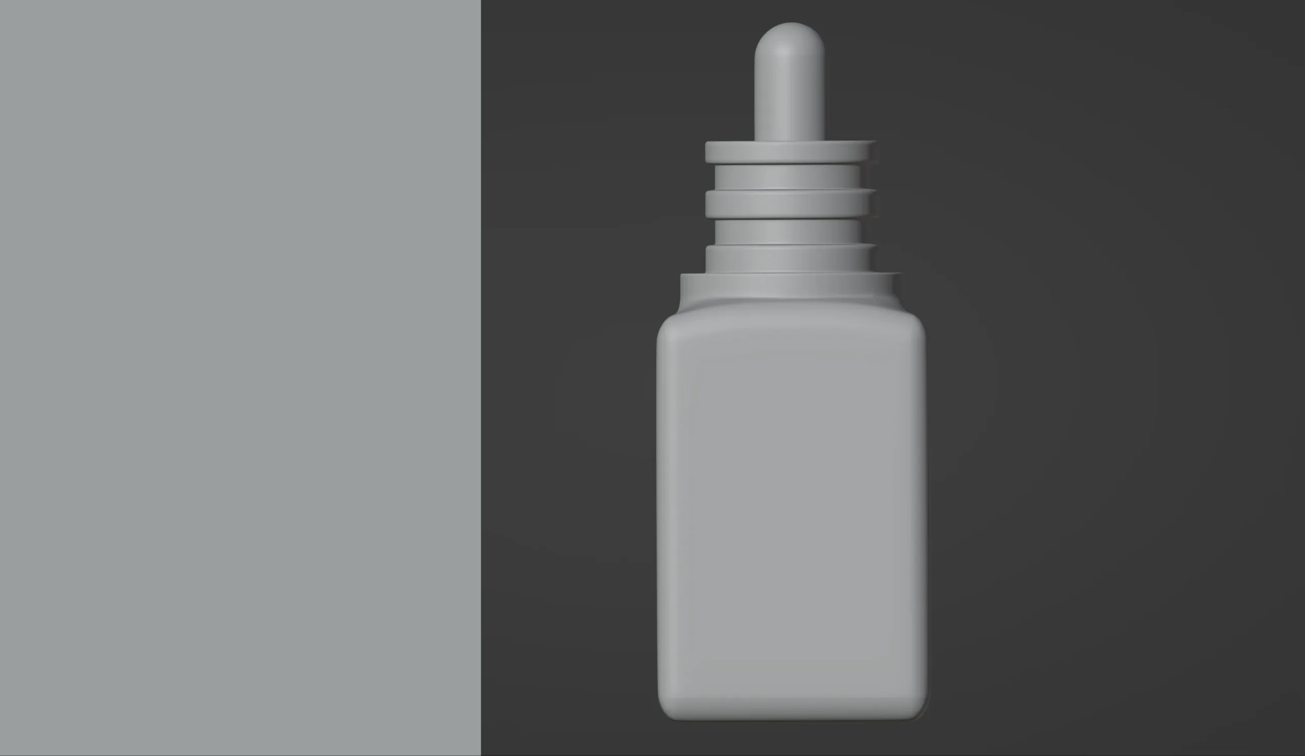 Serum Bottle Mockup - Packed Template Blender File