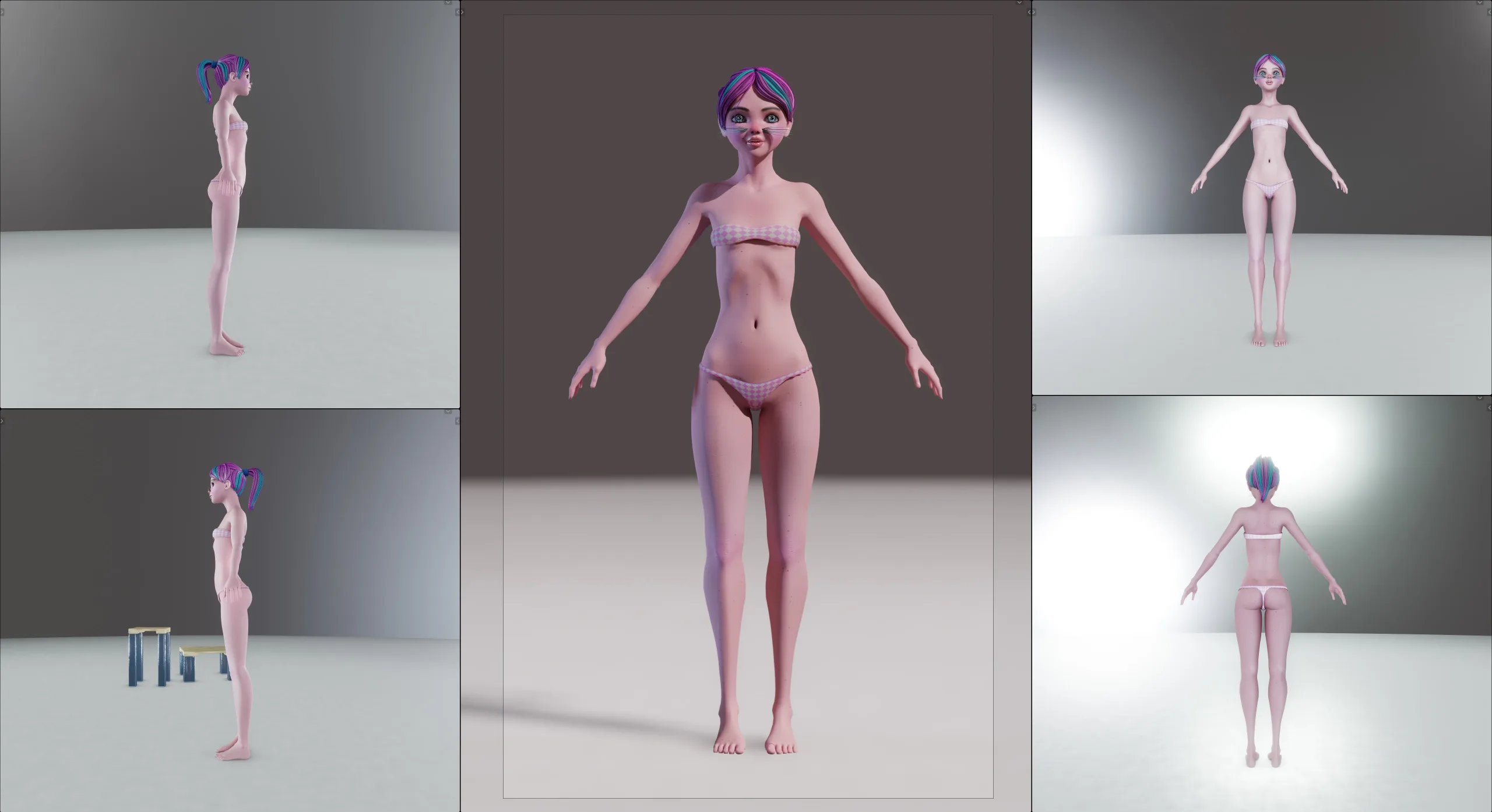 Giazelle Veloca INCOMPLETE Character, Tutorial Asset