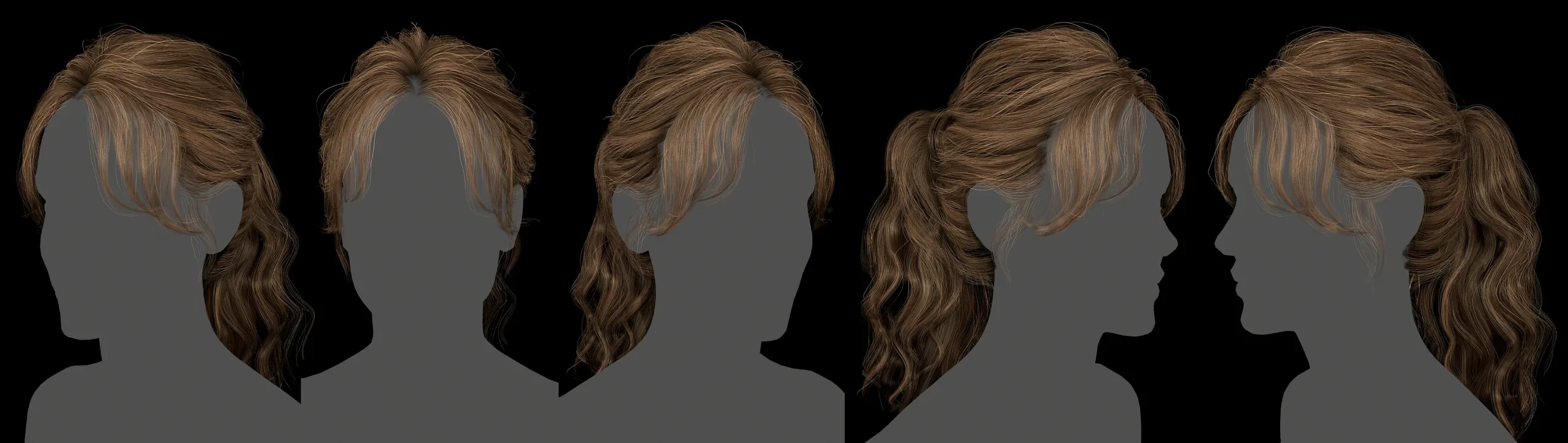 Realtime Keira hair - Working files and marmoset scene