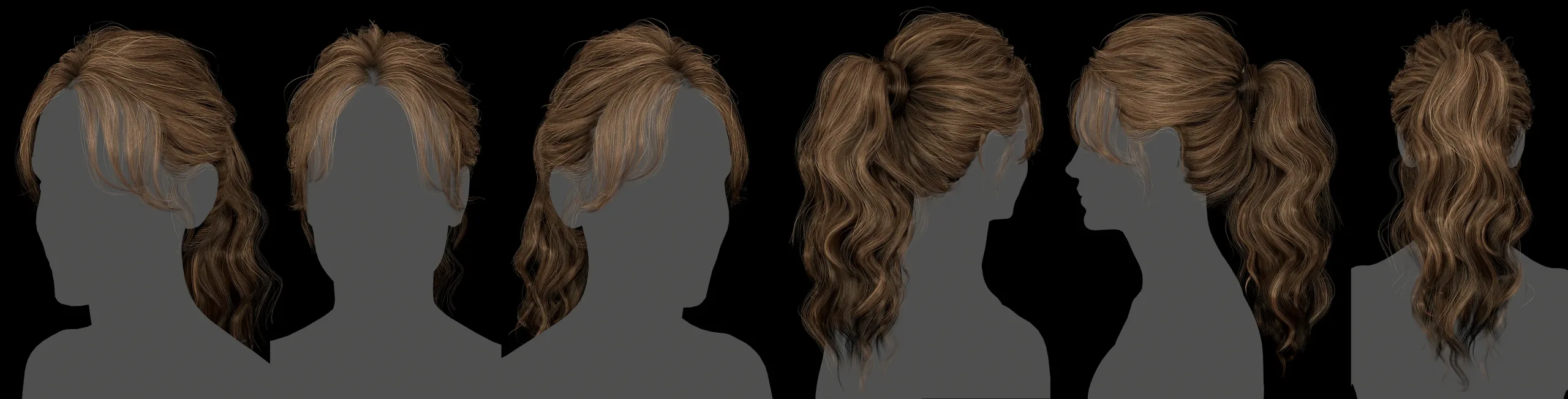 Realtime Keira hair - Working files and marmoset scene