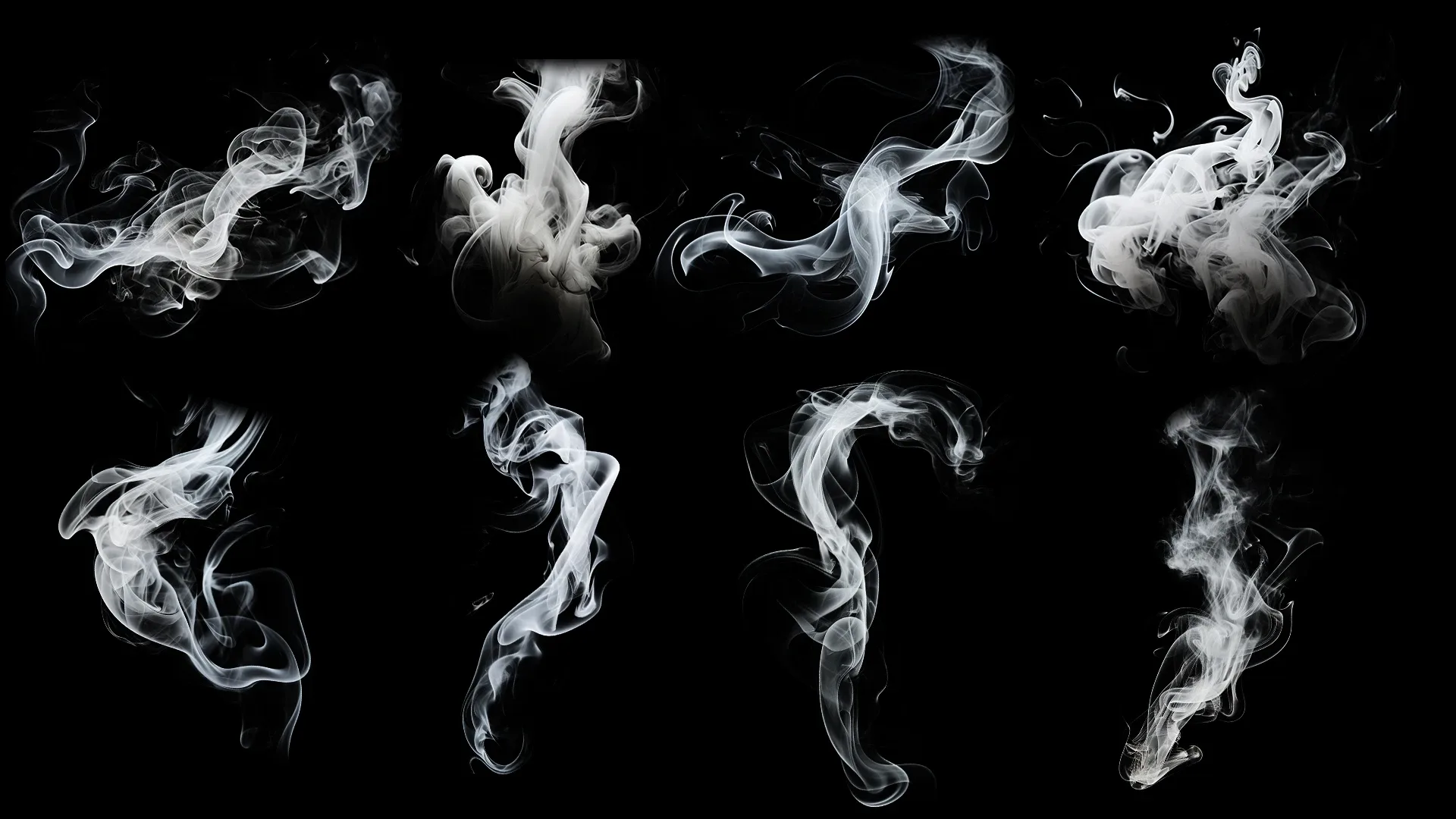 140 Smoke & Blast Effects Bundle - 4k (PNG & JPEG Files)