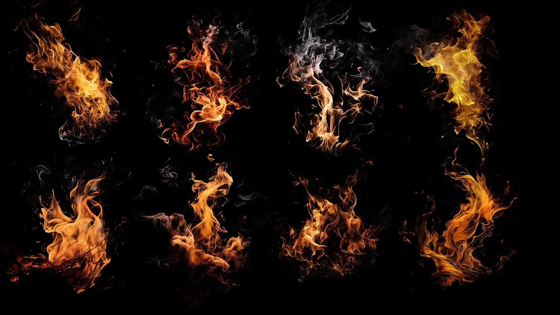 140 Smoke & Blast Effects Bundle - 4k (PNG & JPEG Files)