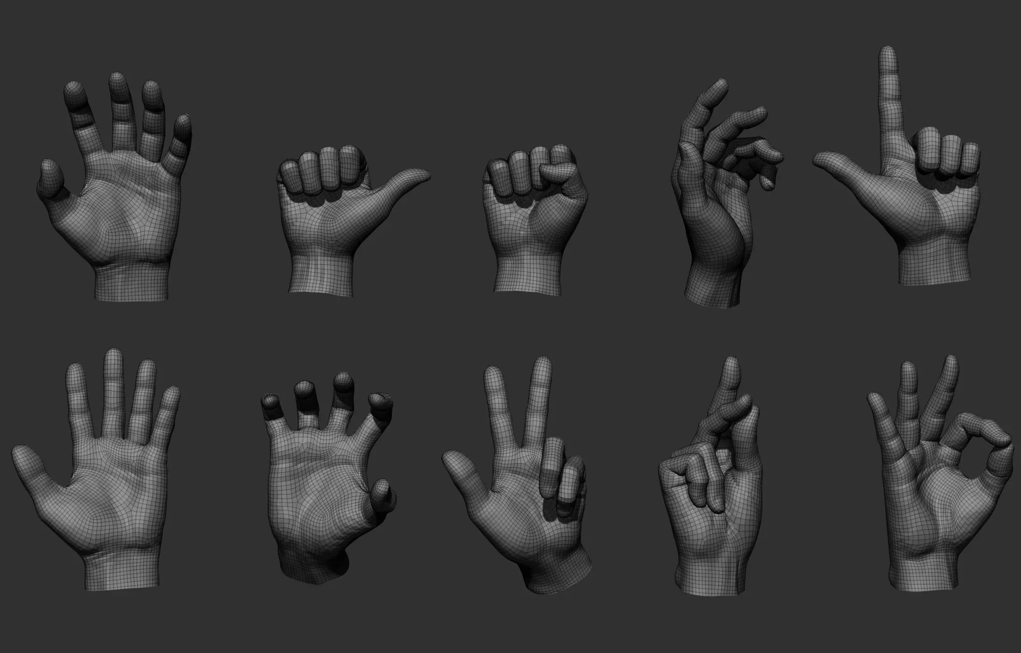 10 Male hands collection 01