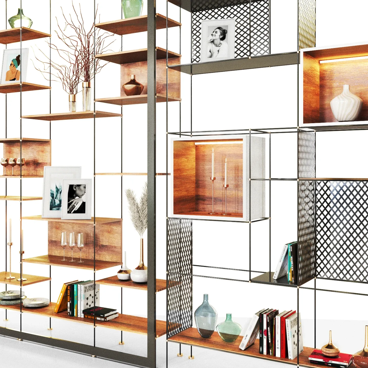 Rach shelving shelf partition