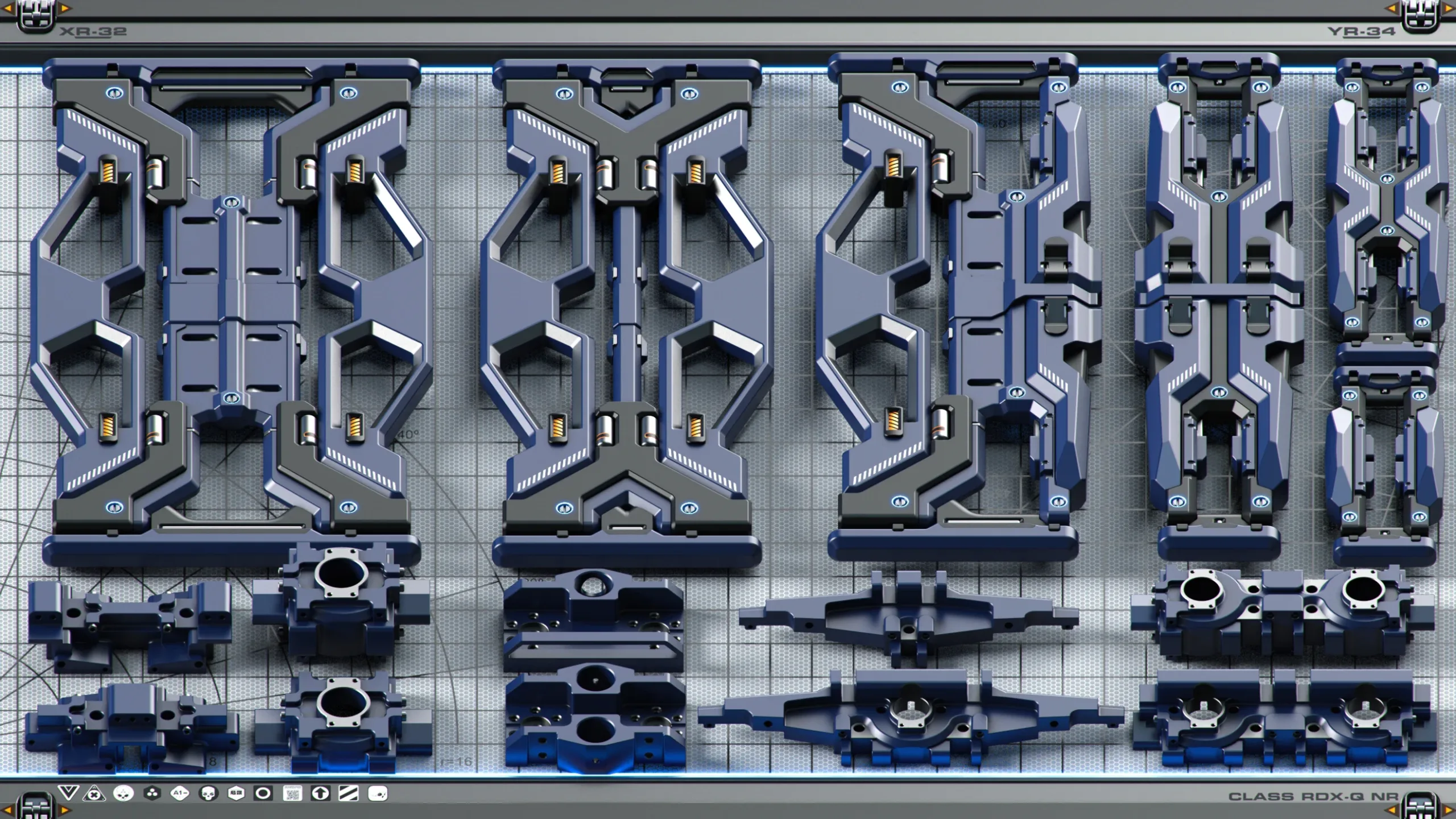 SPACESHIP Hard Surface KITBASH 350 DETAILS