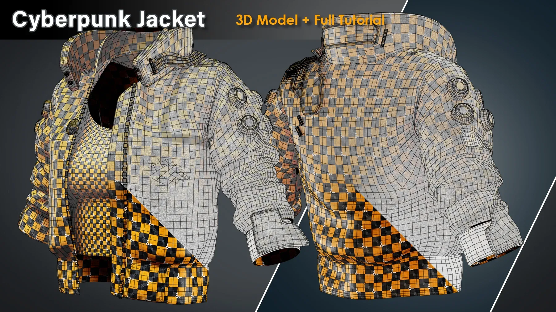 Cyberpunk Jacket / Full Tutorial + 3D Model