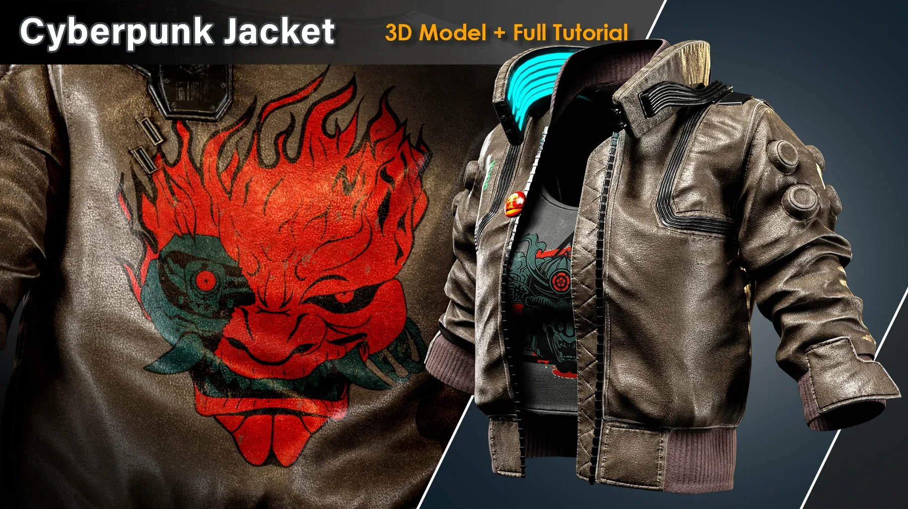 Cyberpunk Jacket / Full Tutorial + 3D Model