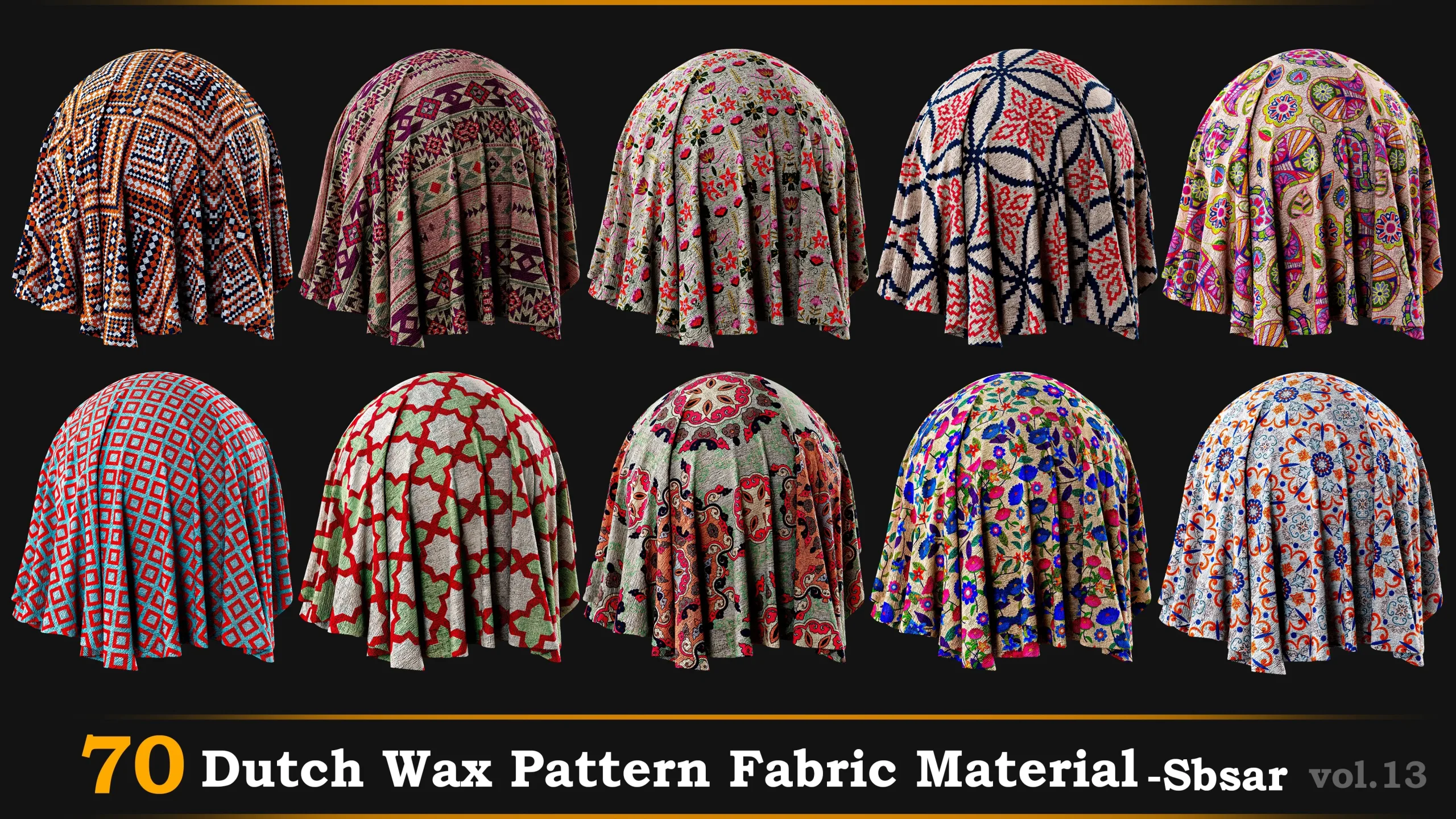 70 Dutch wax pattern Fabric material-sbsr-vol.13