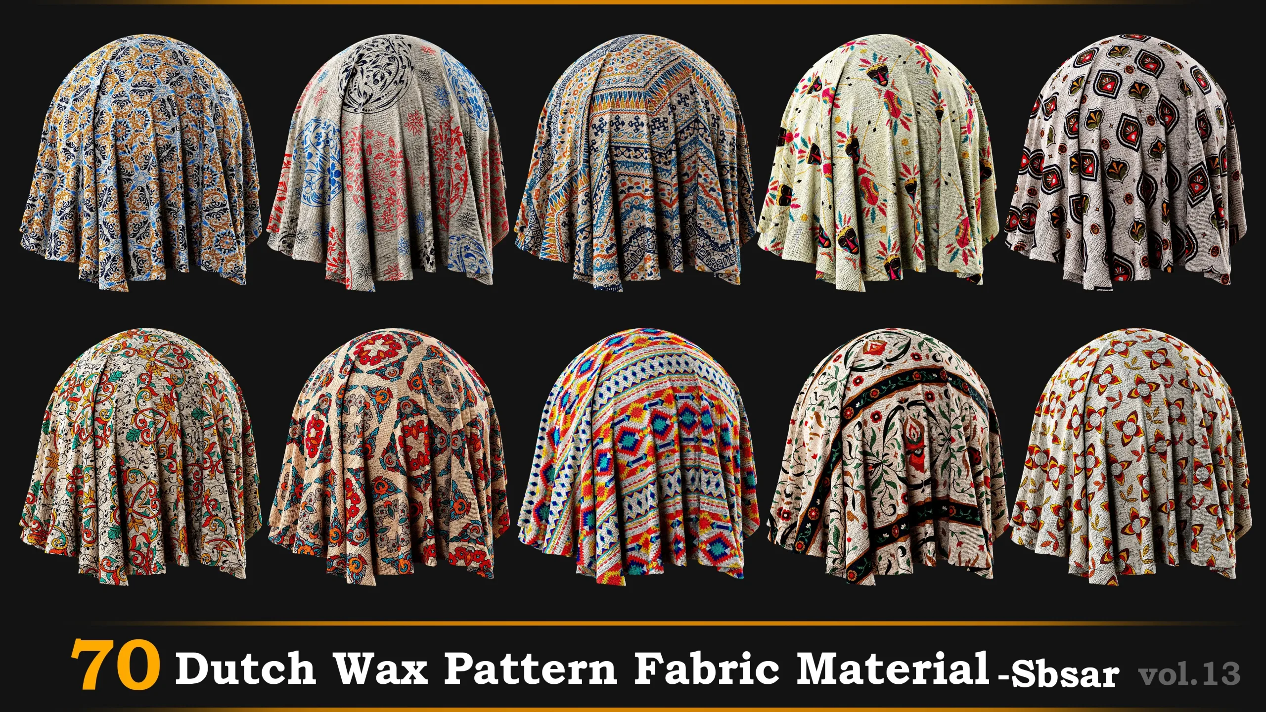 70 Dutch wax pattern Fabric material-sbsr-vol.13