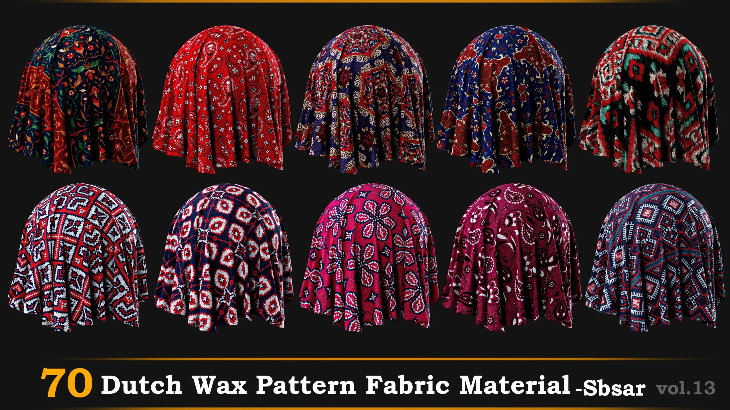 70 Dutch wax pattern Fabric material-sbsr-vol.13
