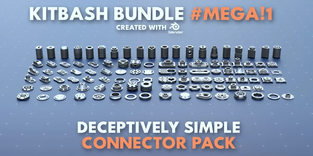 Simple Connector Kitbash Bundle #Mega!1