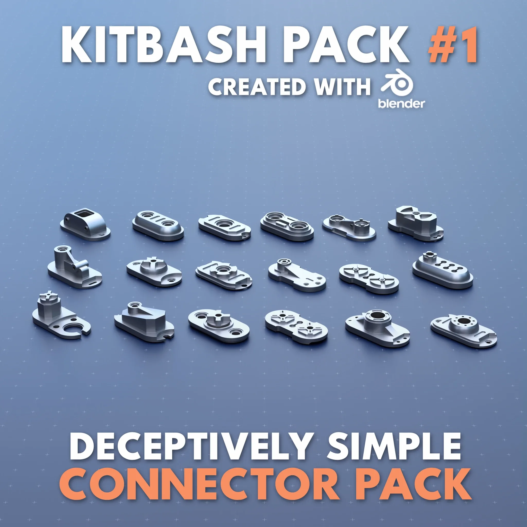 Simple Kitbash Bundle #Pancake! //Over 420 Models//