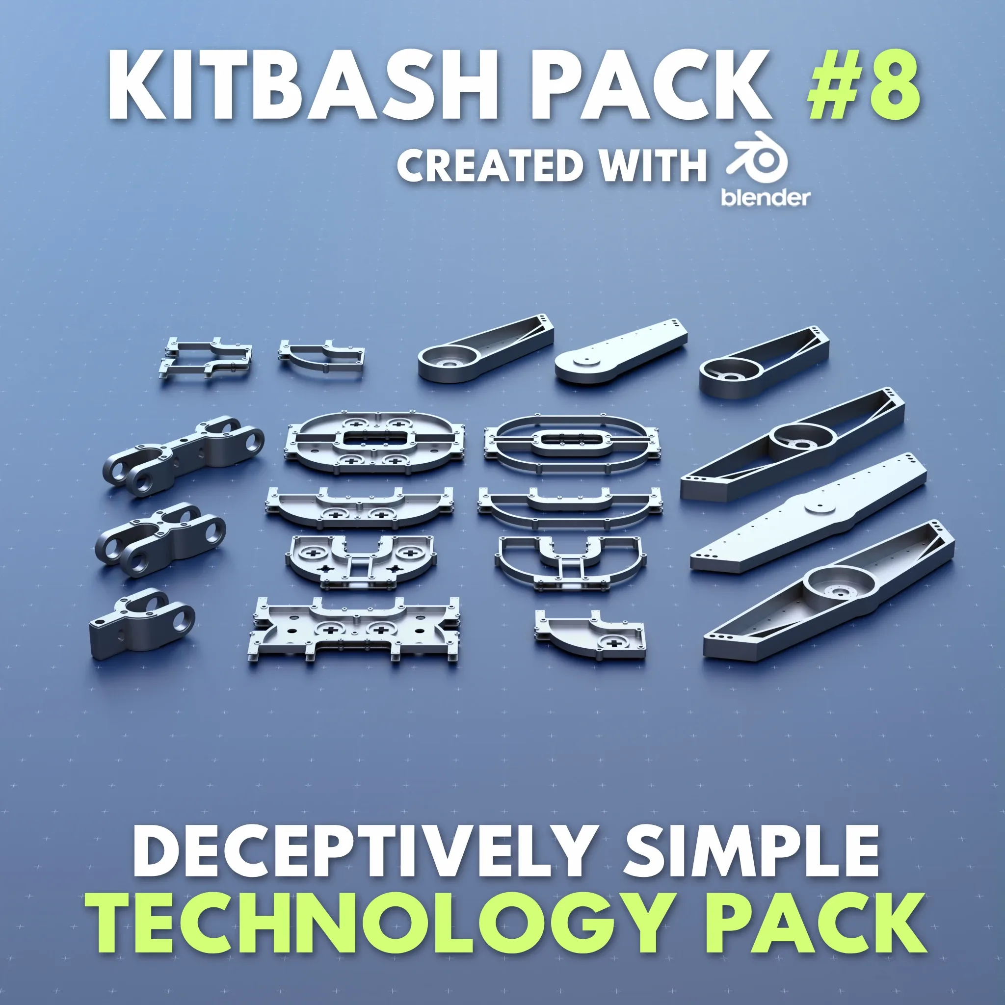 Simple Kitbash Bundle #Pancake! //Over 420 Models//