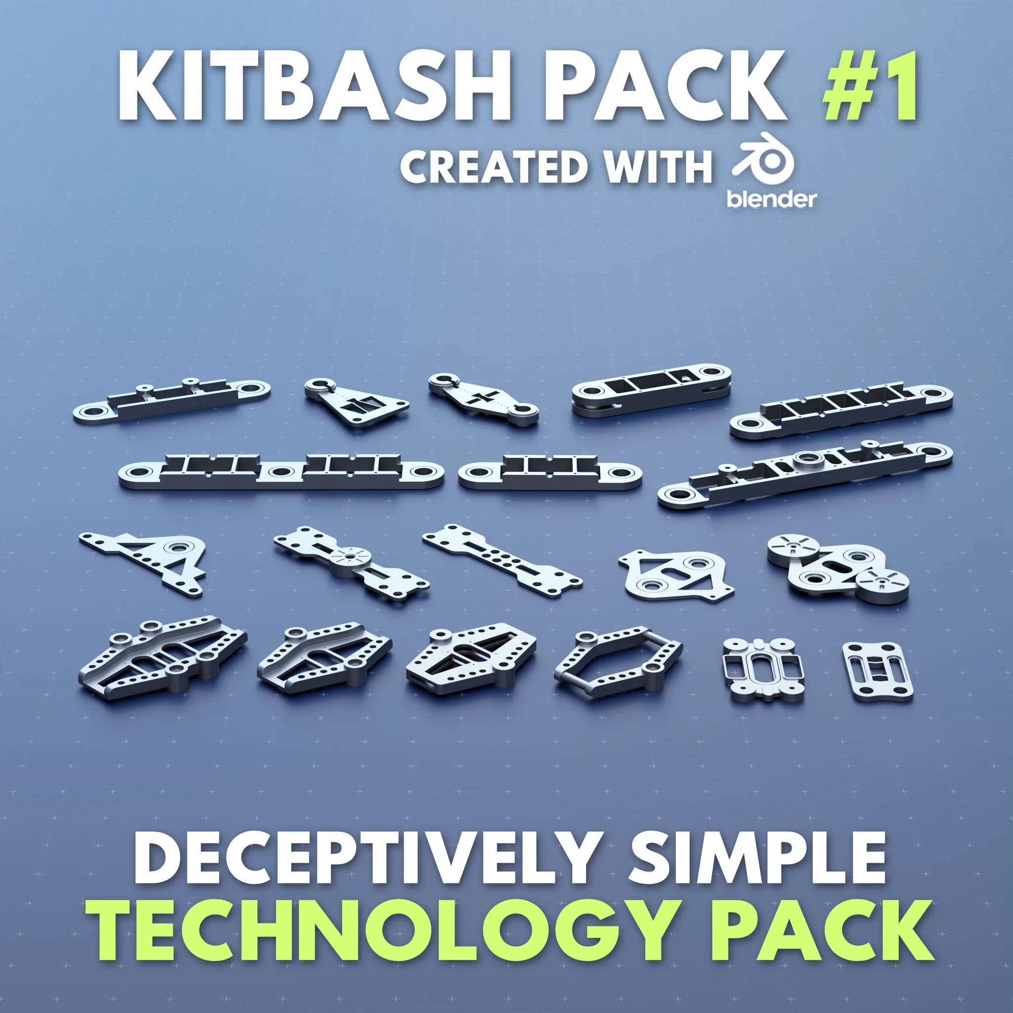Simple Kitbash Bundle #Pancake! //Over 420 Models//