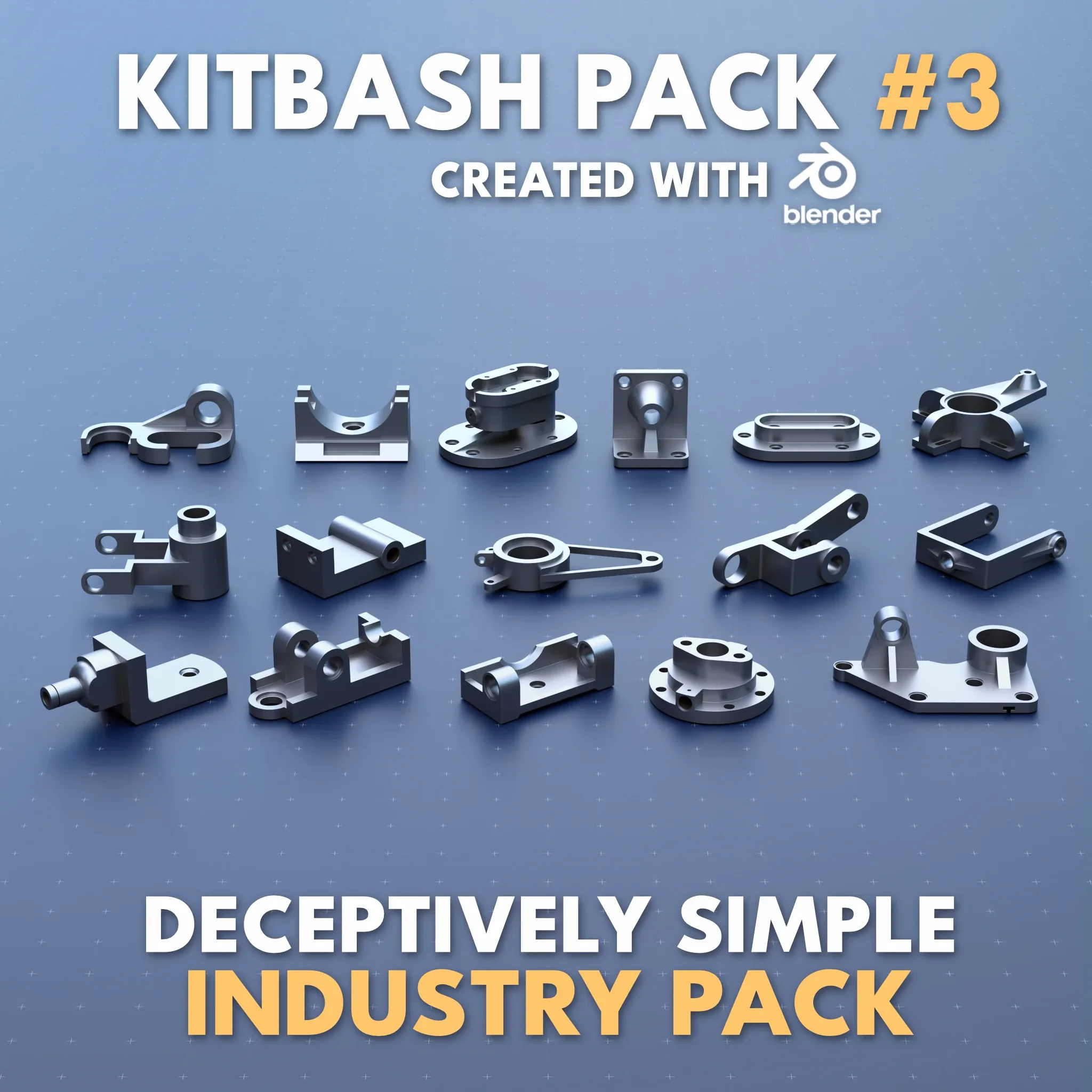 Simple Kitbash Bundle #Pancake! //Over 420 Models//