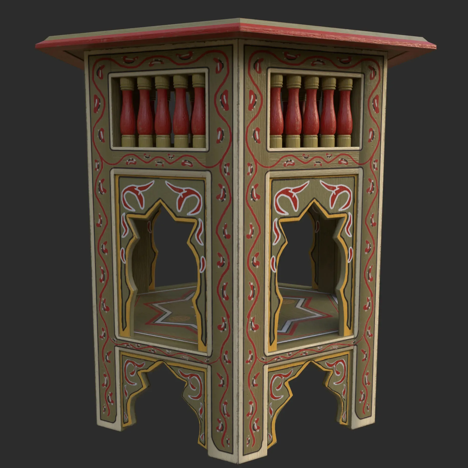 Painted Table Arabic (Game assets)