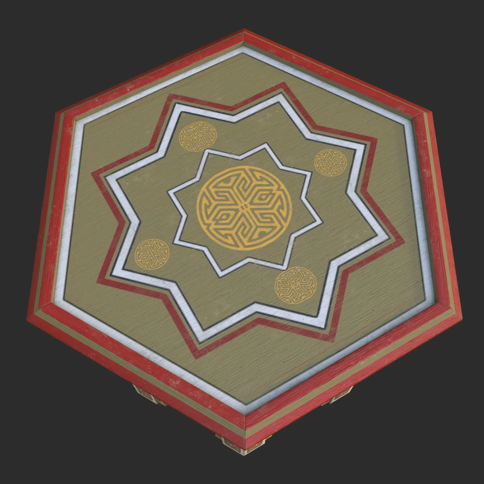 Painted Table Arabic (Game assets)