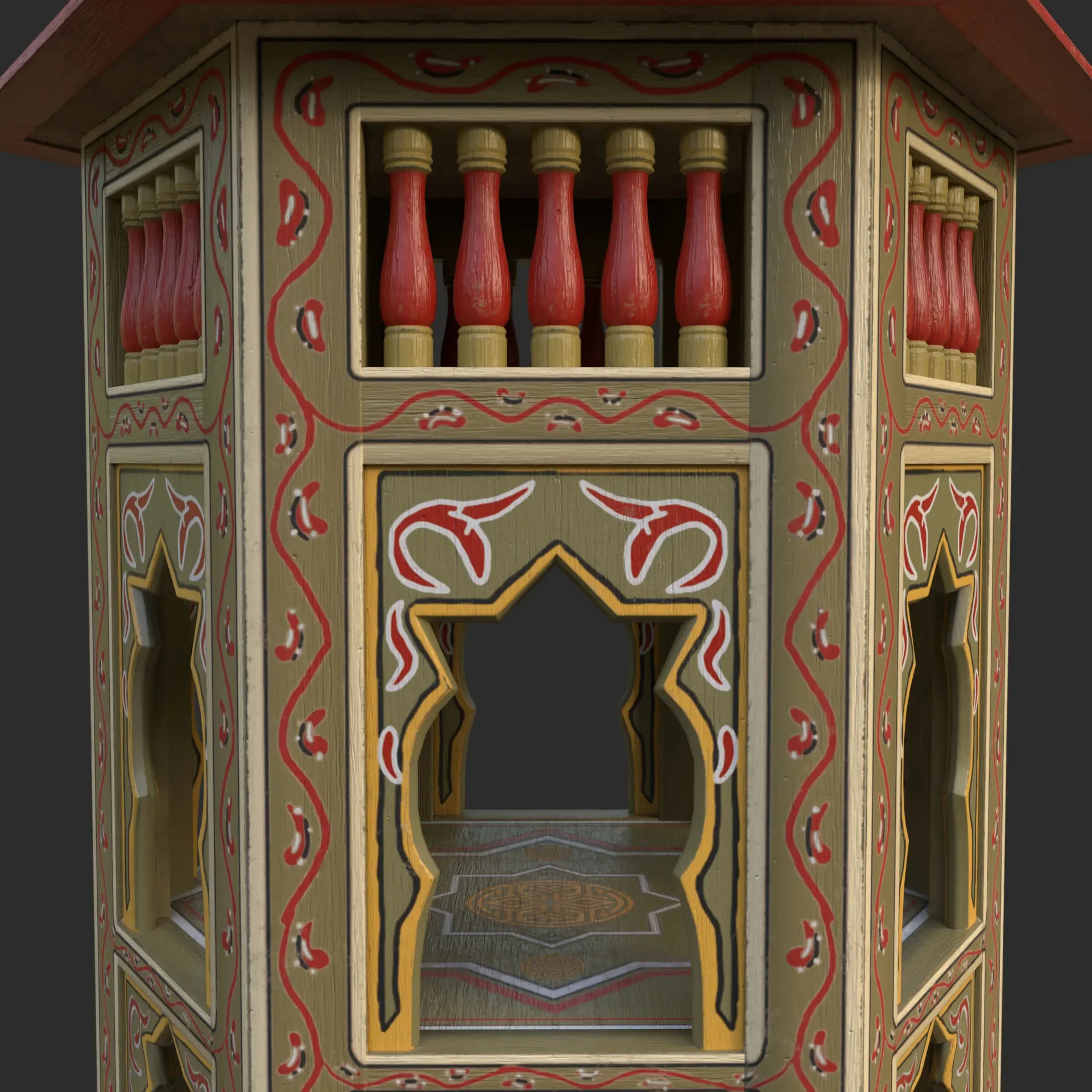 Painted Table Arabic (Game assets)