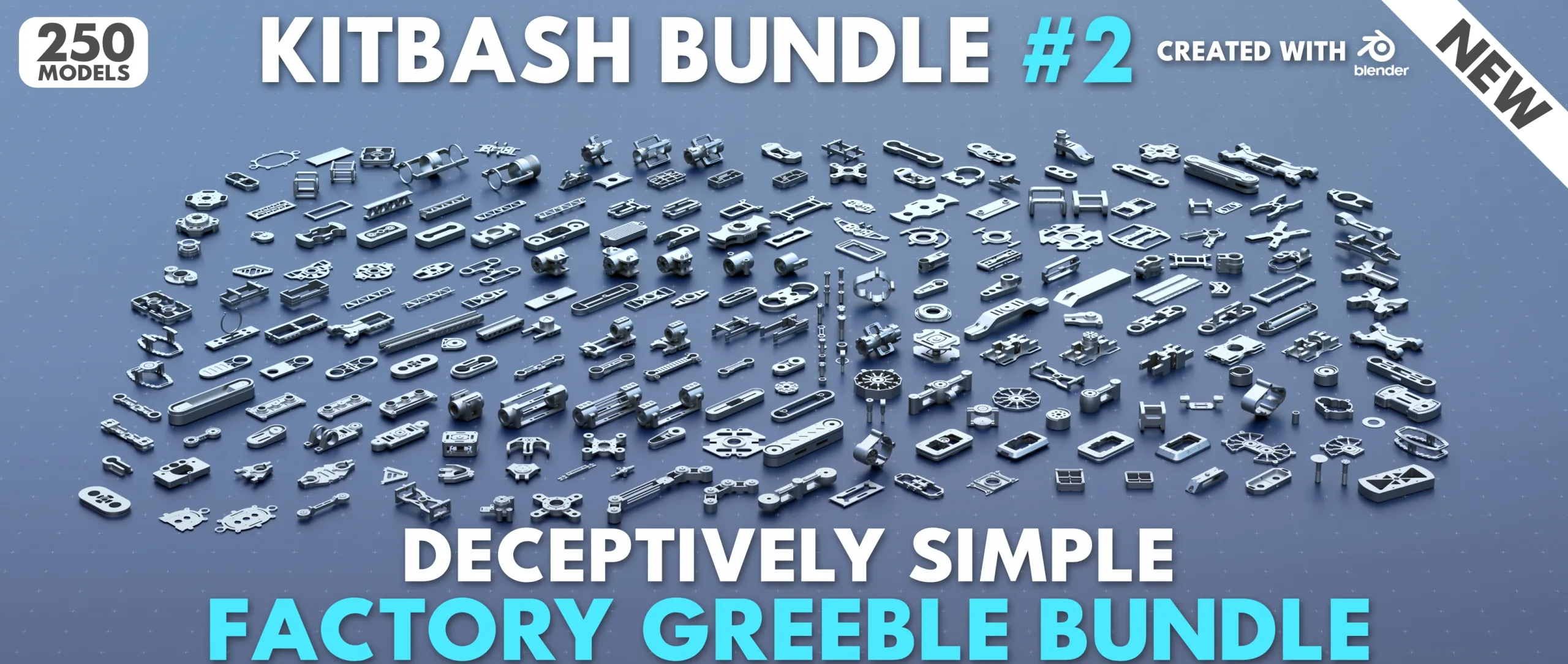 Factory Greeble Kitbash Bundle #2 //250 Models