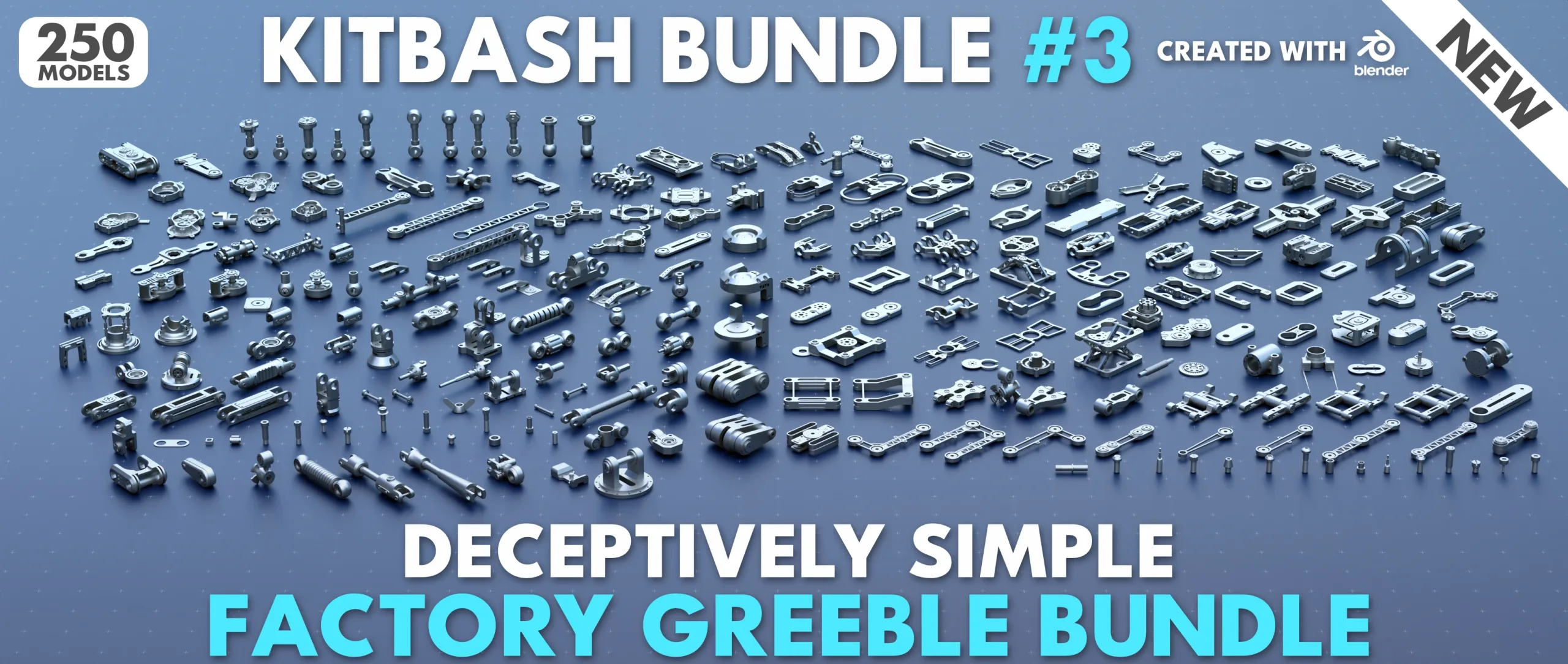 Factory Greeble Kitbash Bundle #3 //250 Models