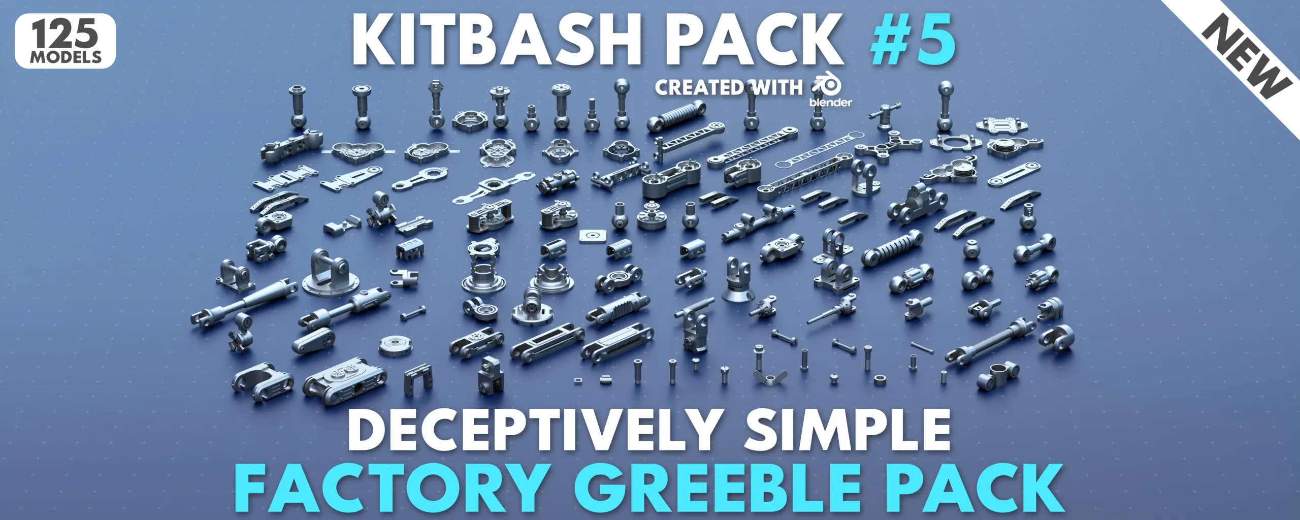 Factory Greeble Wrap-Up Kitbash Pack //750 Models