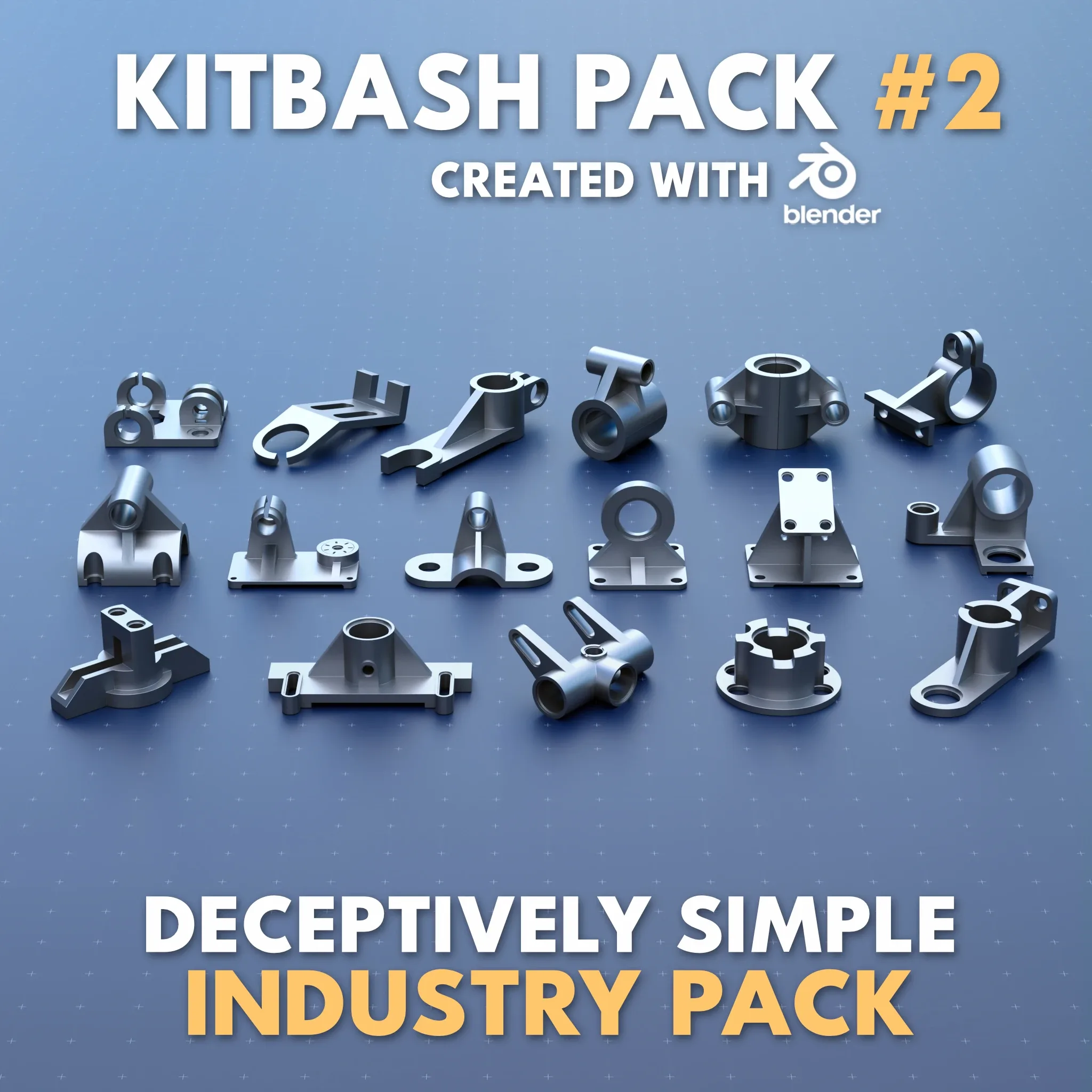 Mechanical Greeble Master Kitbash Pack //1200 Models