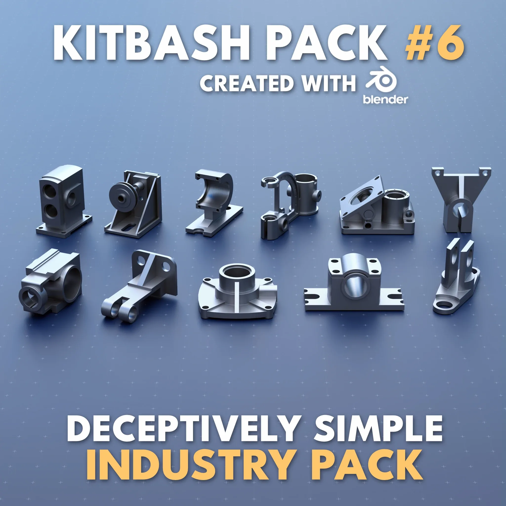 Mechanical Greeble Master Kitbash Pack //1200 Models